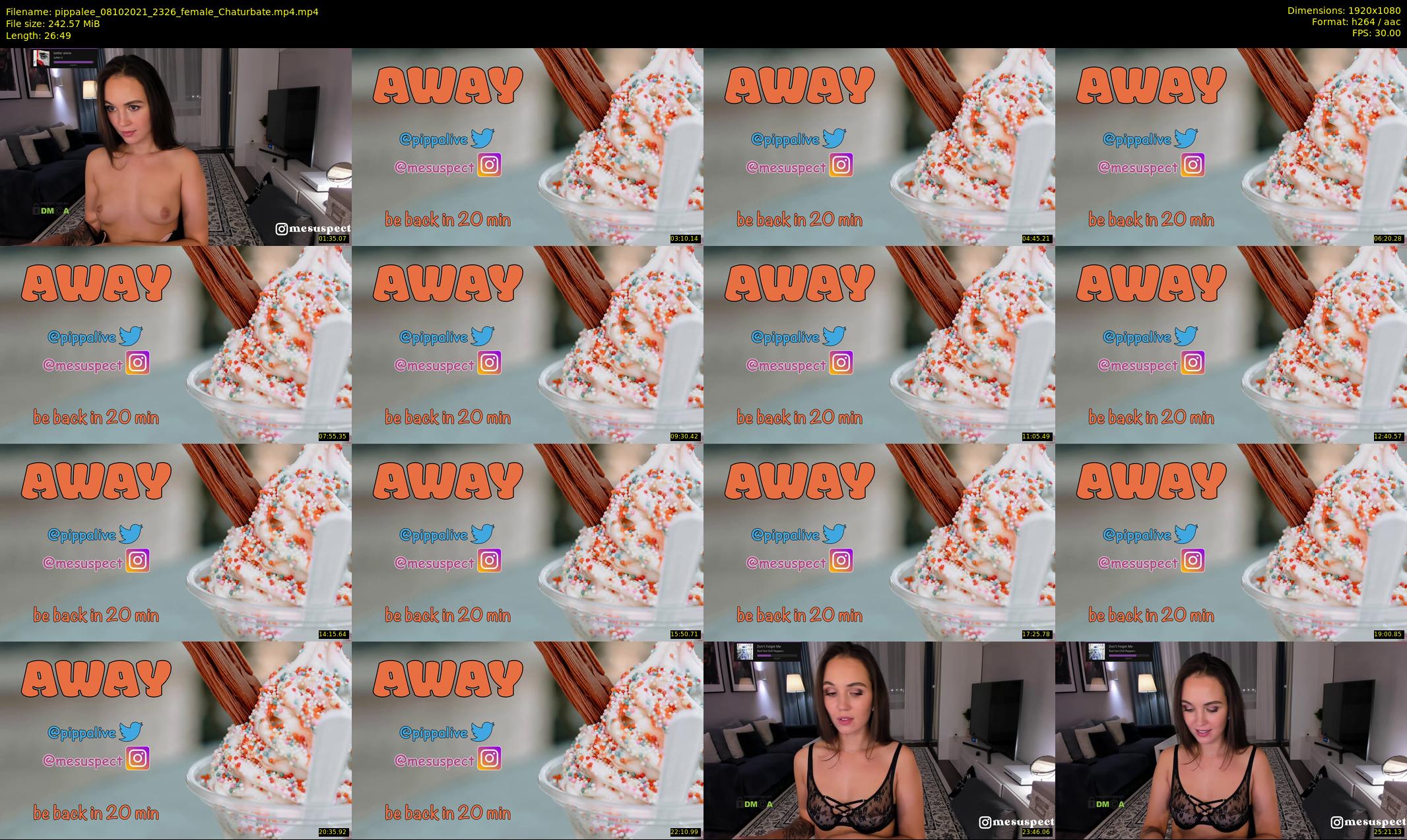 pippalee — 27 minute Chaturbate female cam show recording, 1080p, Oct 8, 2021