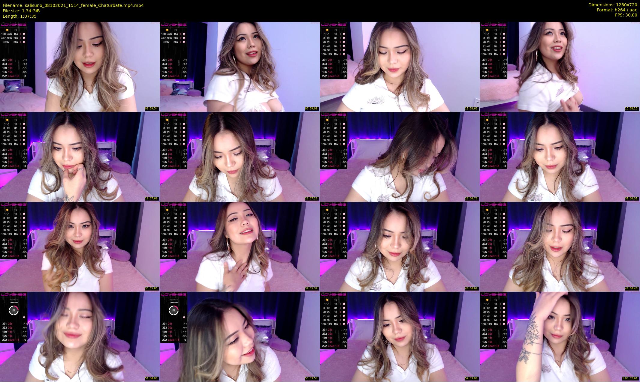 salisuno — 68 minute Chaturbate female cam show recording, 720p, Oct 8, 2021