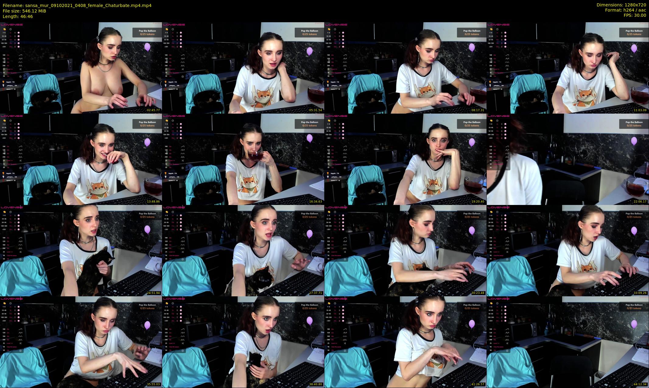 sansa_mur — 47 minute Chaturbate female cam show recording, 720p, Oct 9, 2021