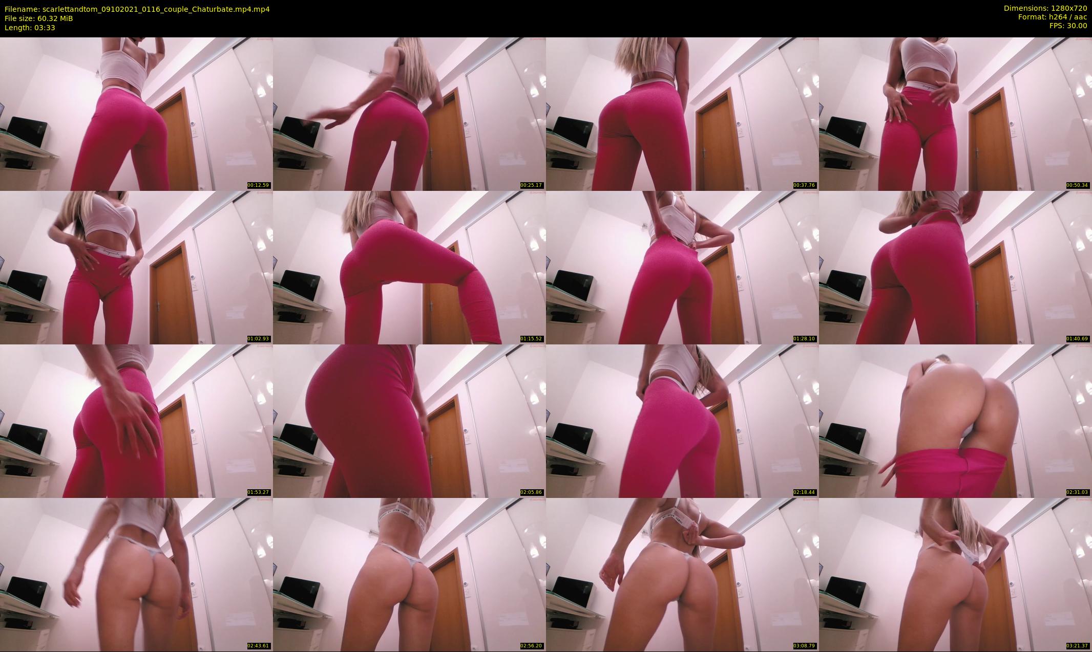 scarlettandtom — 4 minute Chaturbate couple cam show recording, 720p, Oct 9, 2021