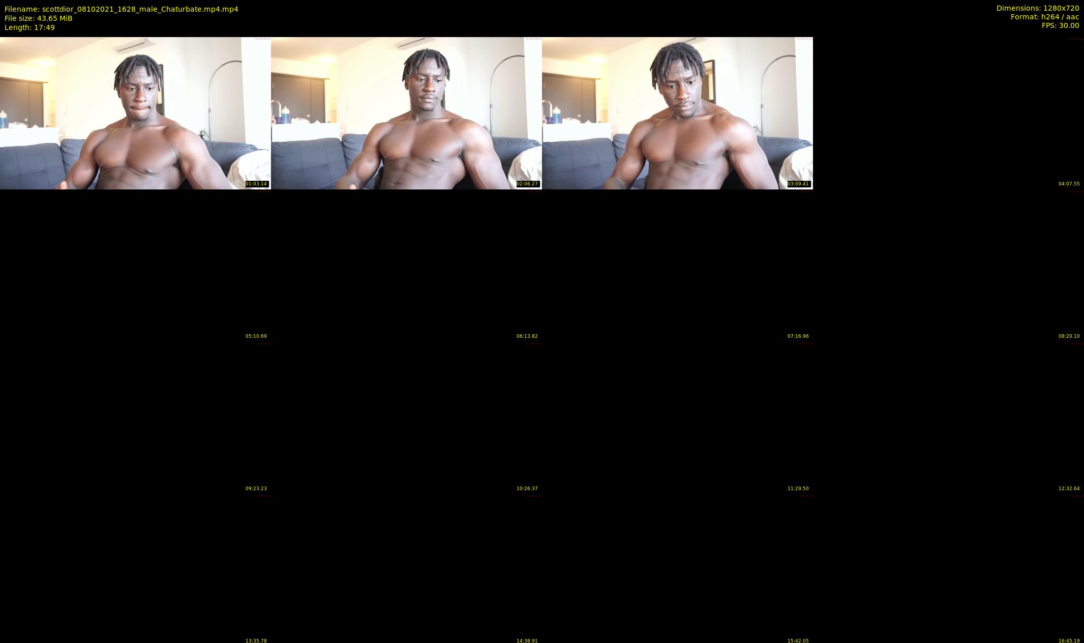 scottdior — 18 minute Chaturbate male cam show recording, 720p, Oct 8, 2021