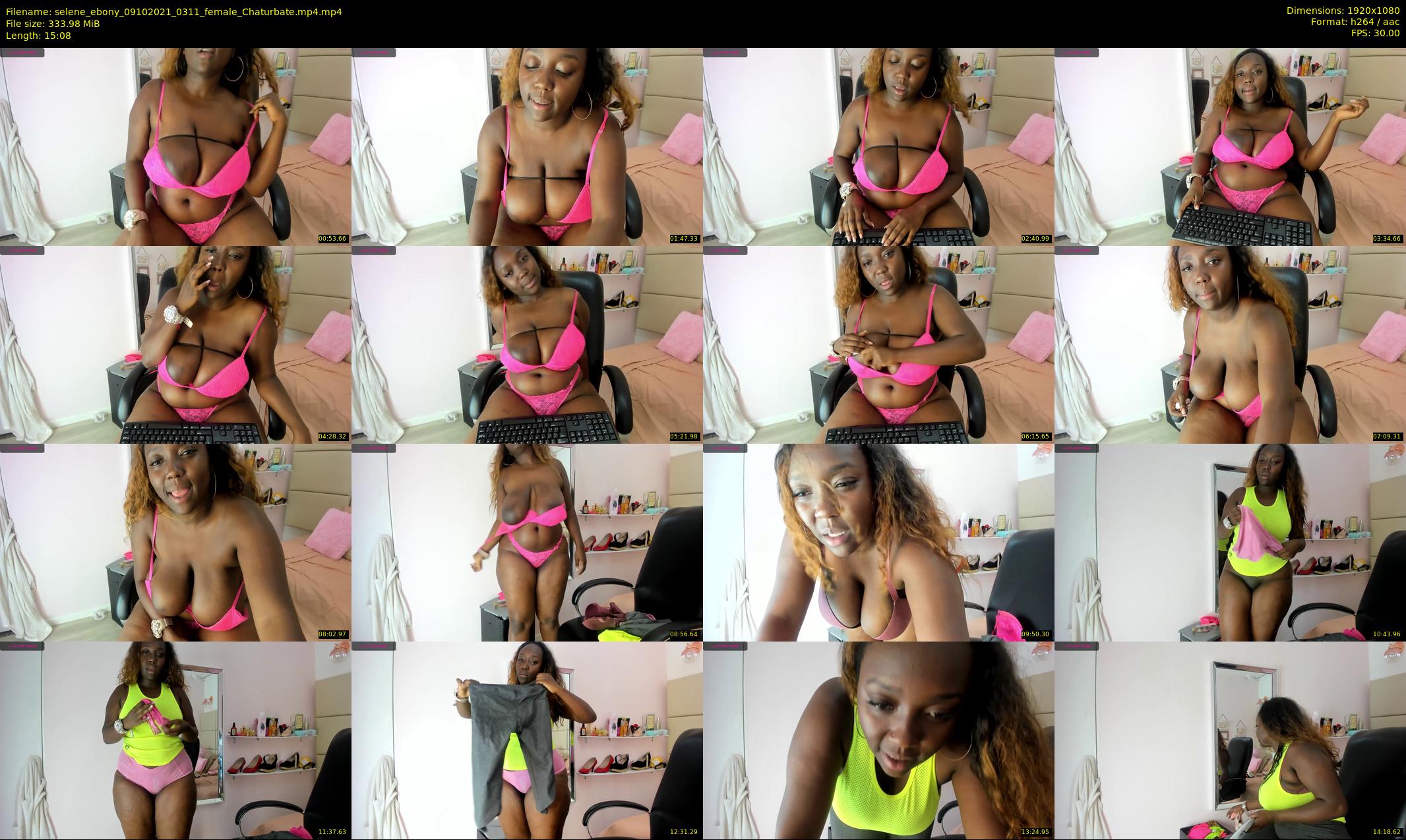 selene_ebony — 16 minute Chaturbate female cam show recording, 1080p, Oct 9, 2021