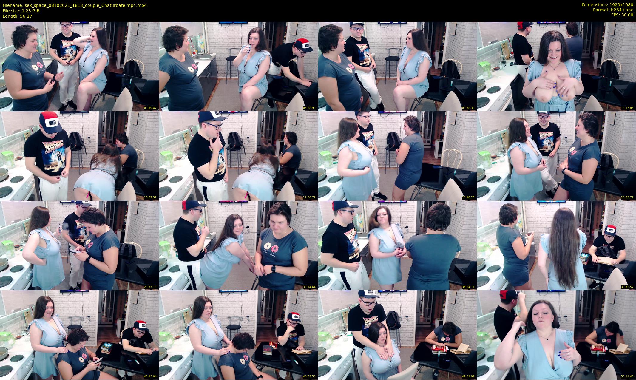 sex_space — 57 minute Chaturbate couple cam show recording, 1080p, Oct 8, 2021