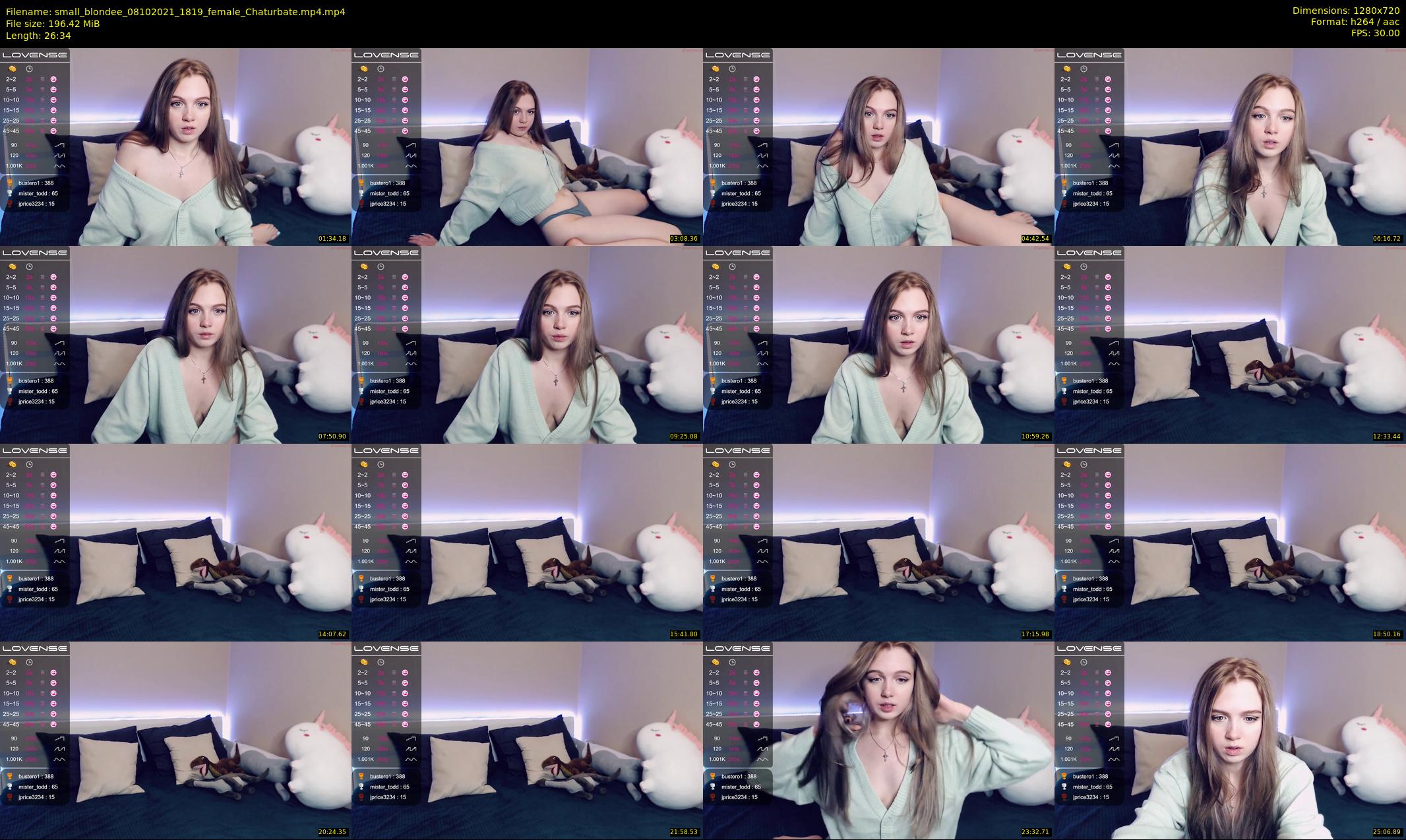 small_blondee — 27 minute Chaturbate female cam show recording, 720p, Oct 8, 2021