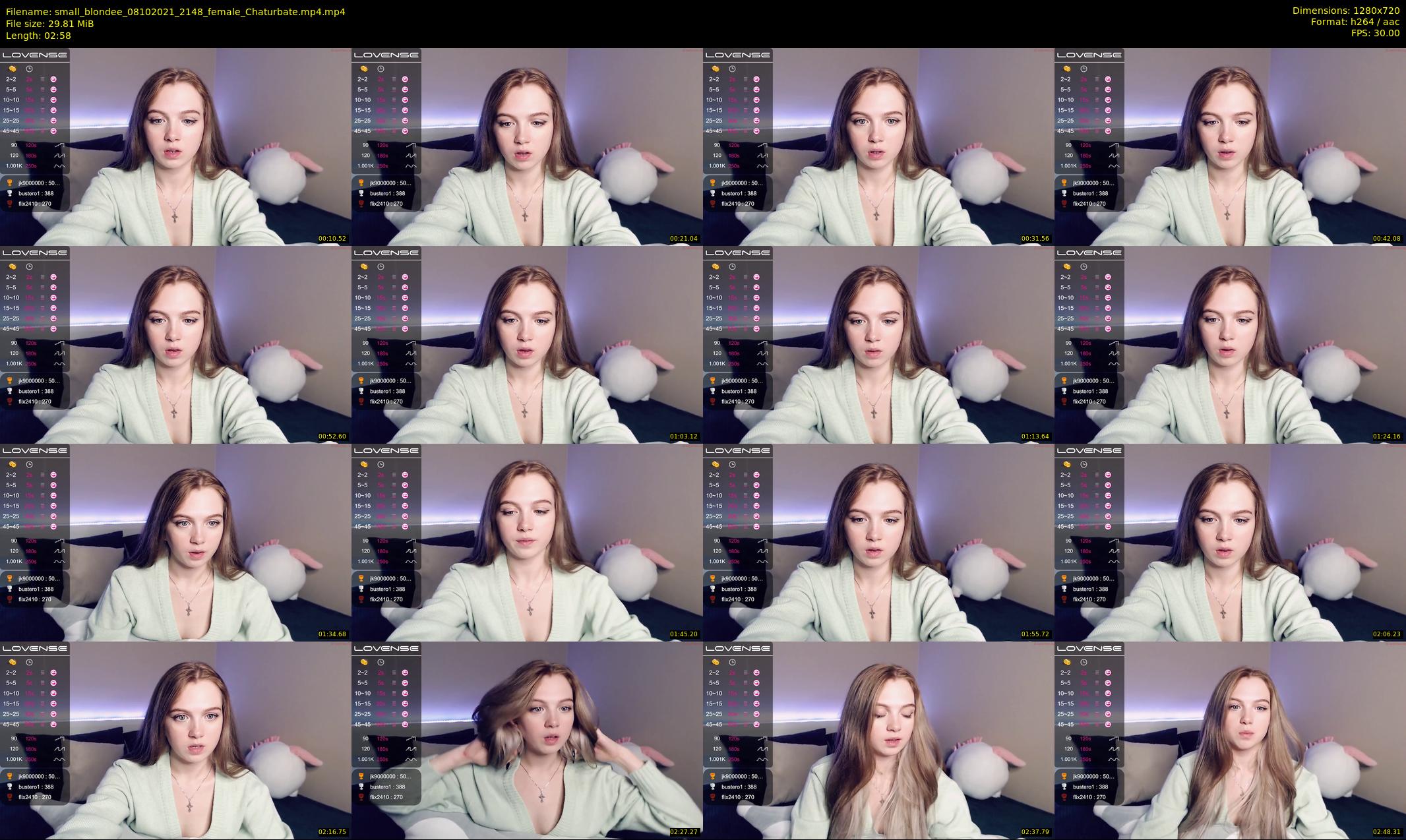 small_blondee — 3 minute Chaturbate female cam show recording, 720p, Oct 8, 2021