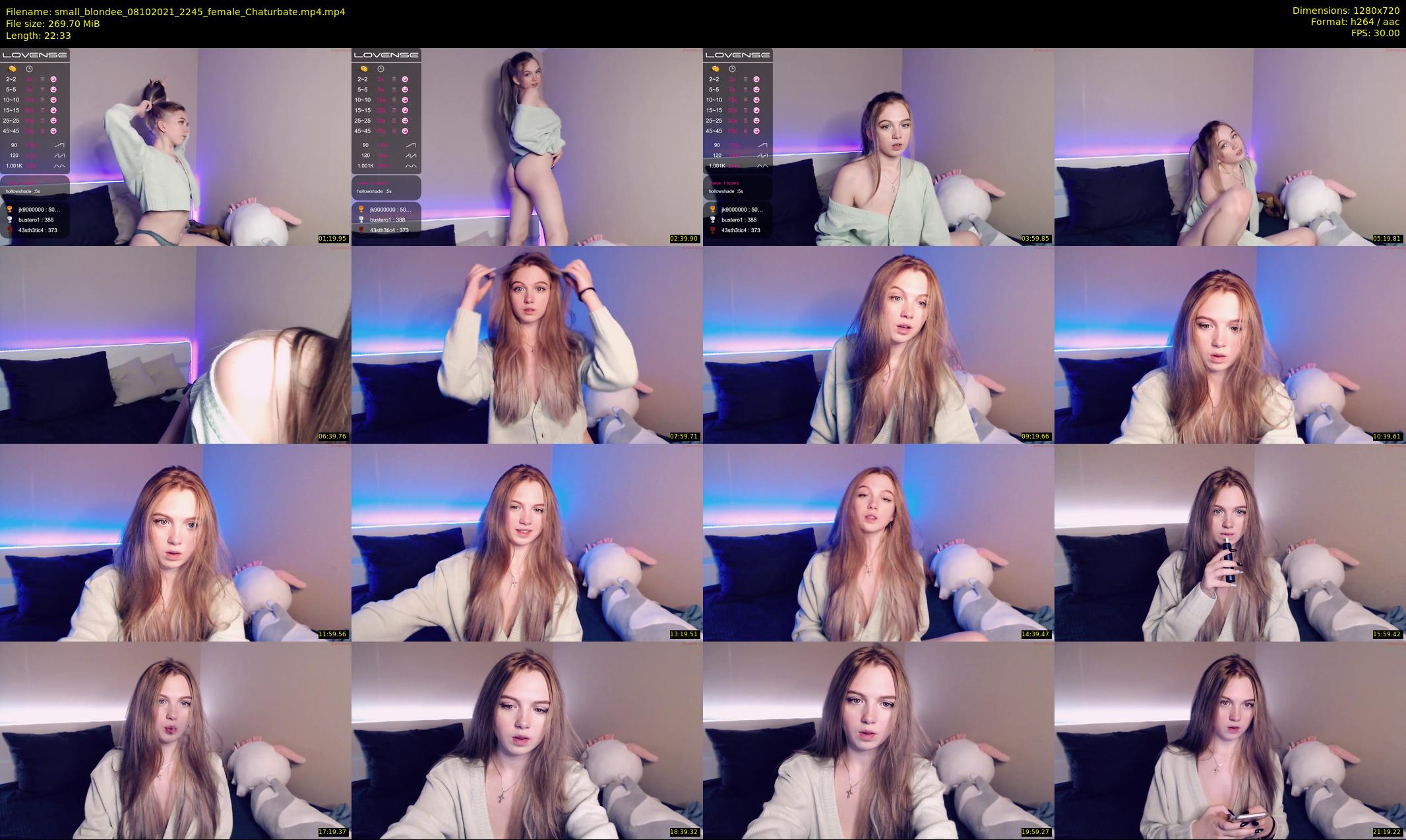 small_blondee — 23 minute Chaturbate female cam show recording, 720p, Oct 8, 2021