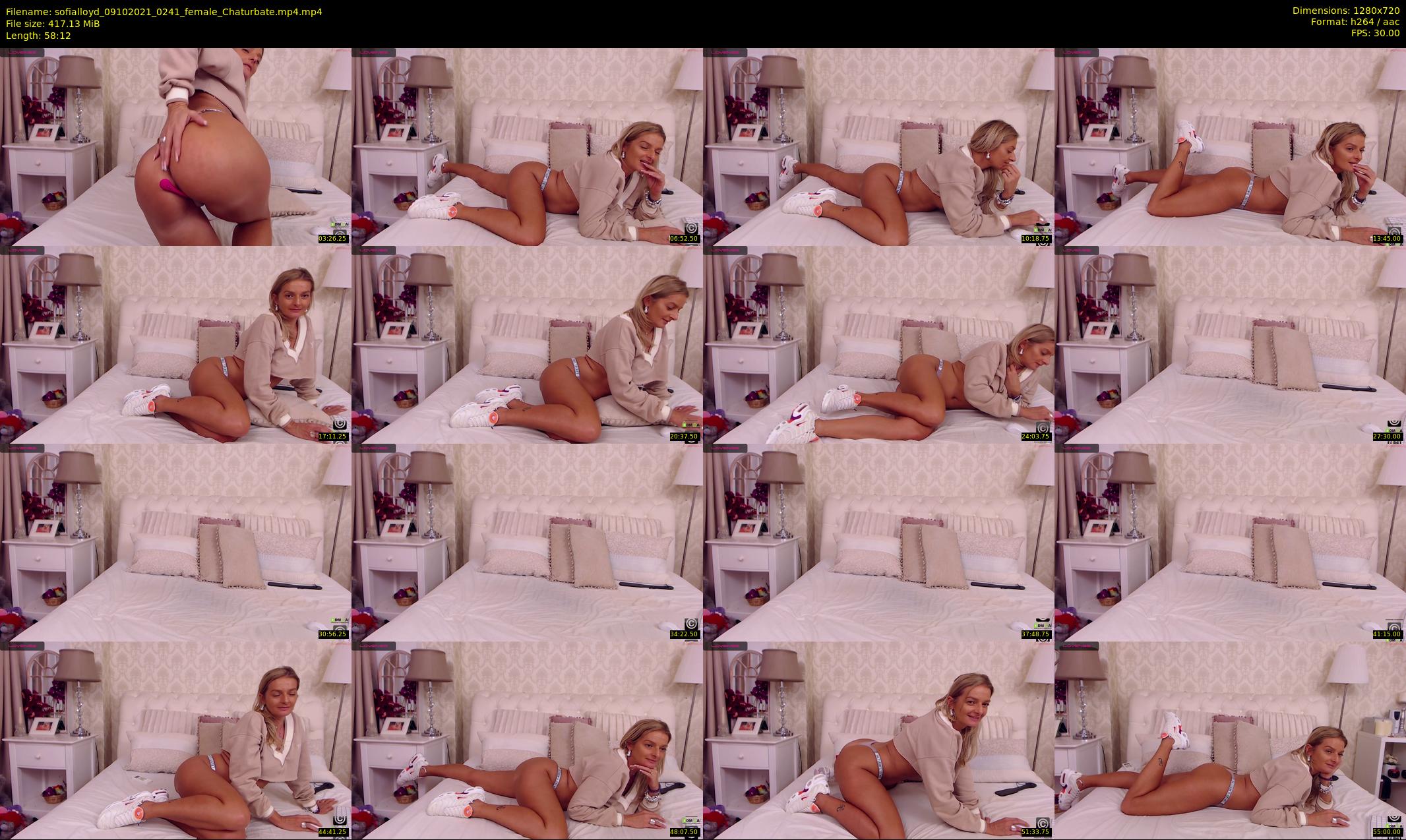 sofialloyd — 59 minute Chaturbate female cam show recording, 720p, Oct 9, 2021