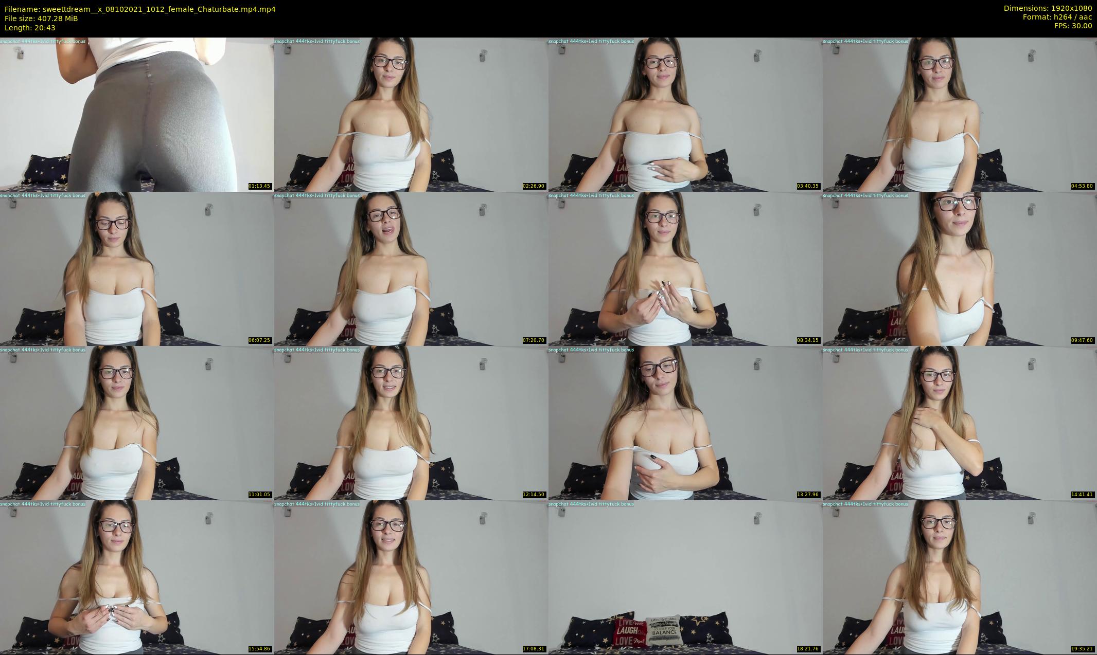 sweettdream__x — 21 minute Chaturbate female cam show recording, 1080p, Oct 8, 2021