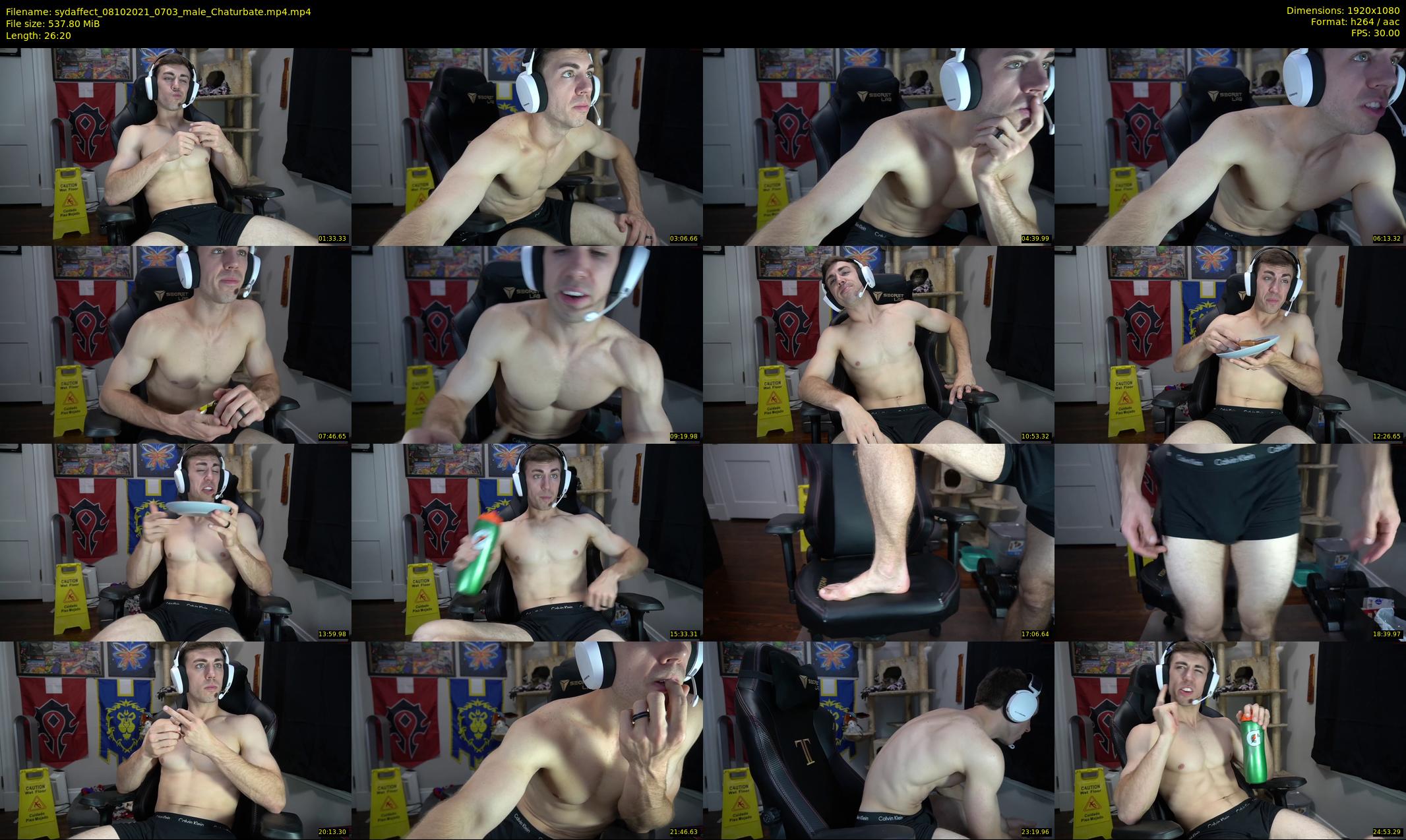 sydaffect — 27 minute Chaturbate male cam show recording, 1080p, Oct 8, 2021