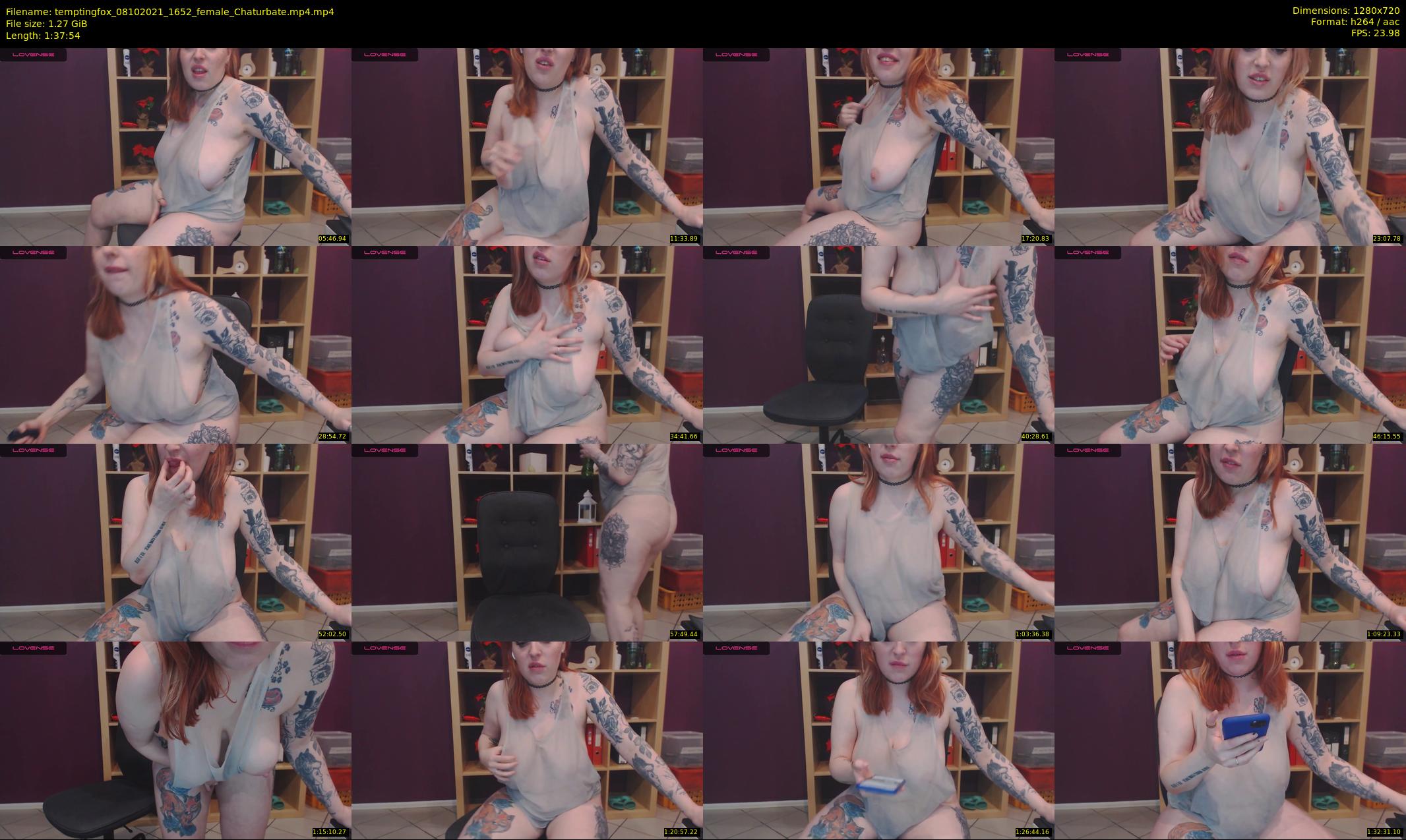 temptingfox — 98 minute Chaturbate female cam show recording, 720p, Oct 8, 2021