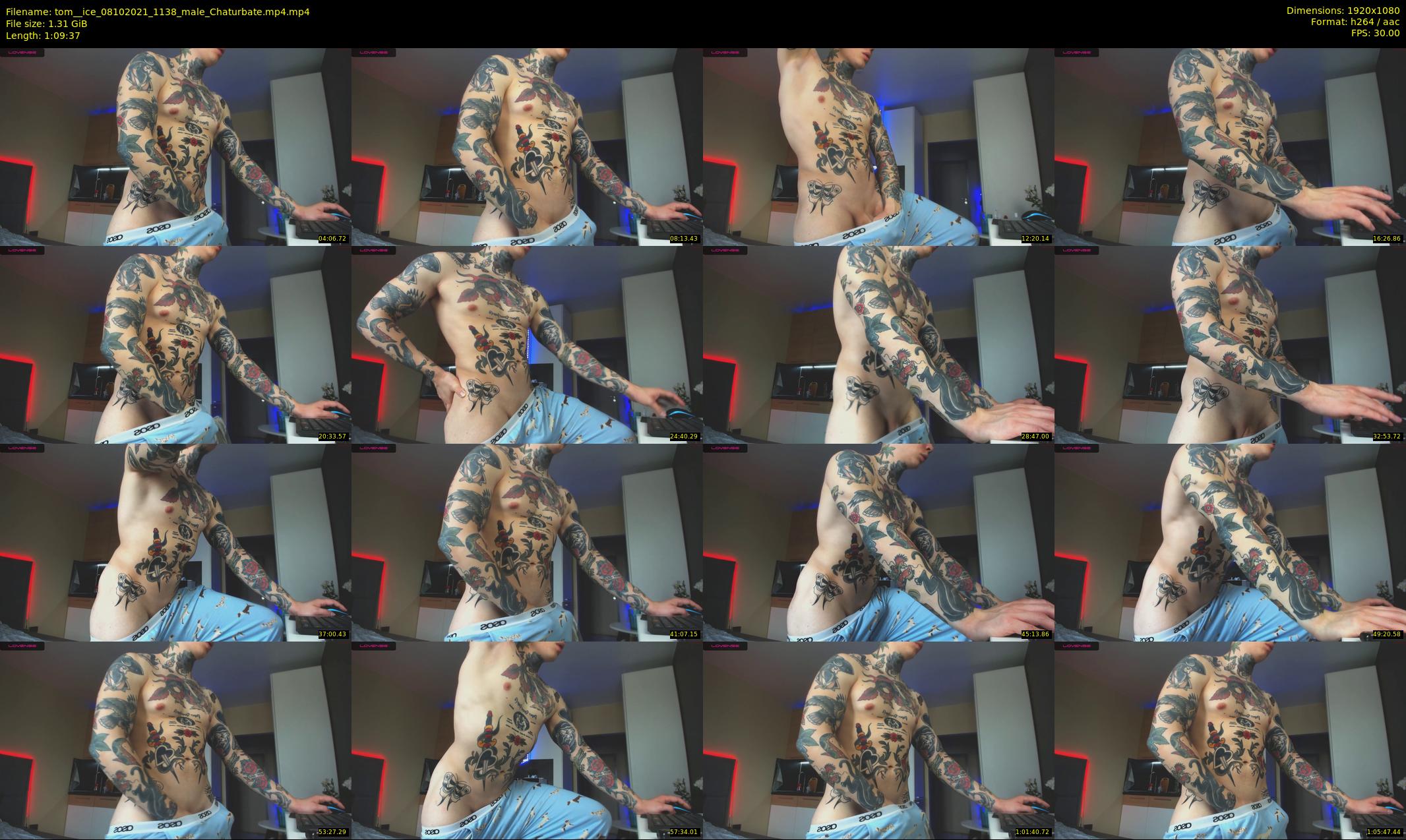 tom__ice — 70 minute Chaturbate male cam show recording, 1080p, Oct 8, 2021