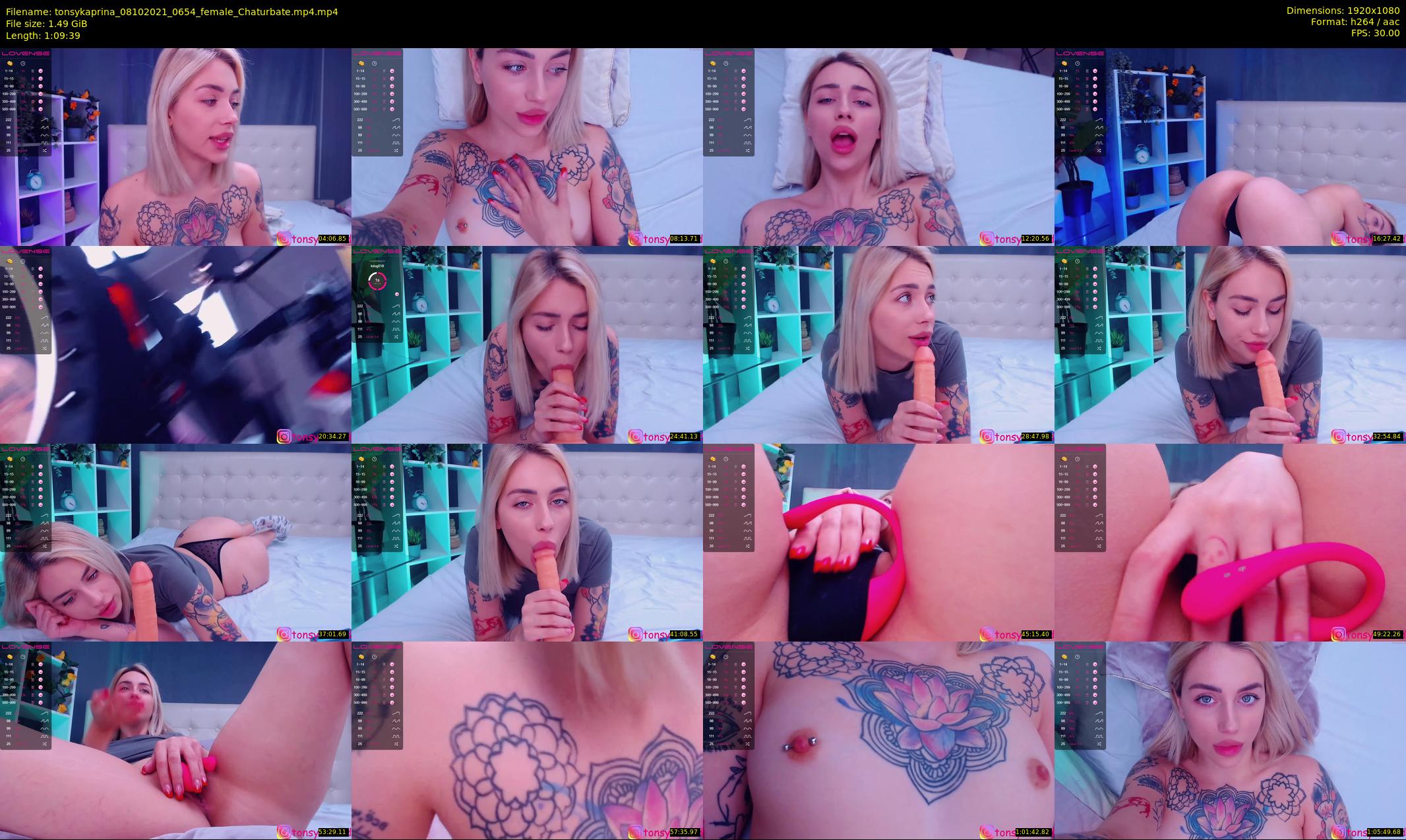 tonsykaprina — 70 minute Chaturbate couple cam show recording, 1080p, Oct 8, 2021