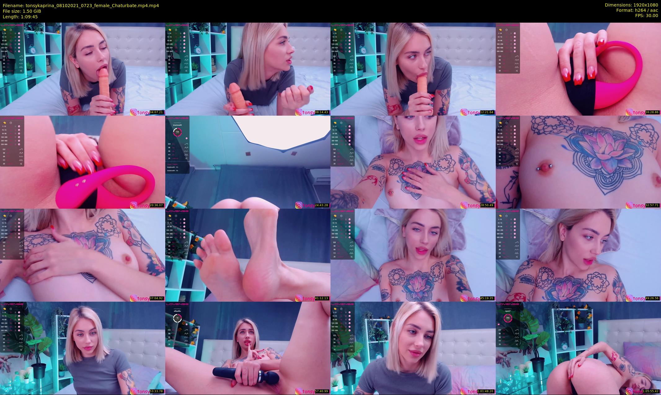 tonsykaprina — 70 minute Chaturbate couple cam show recording, 1080p, Oct 8, 2021