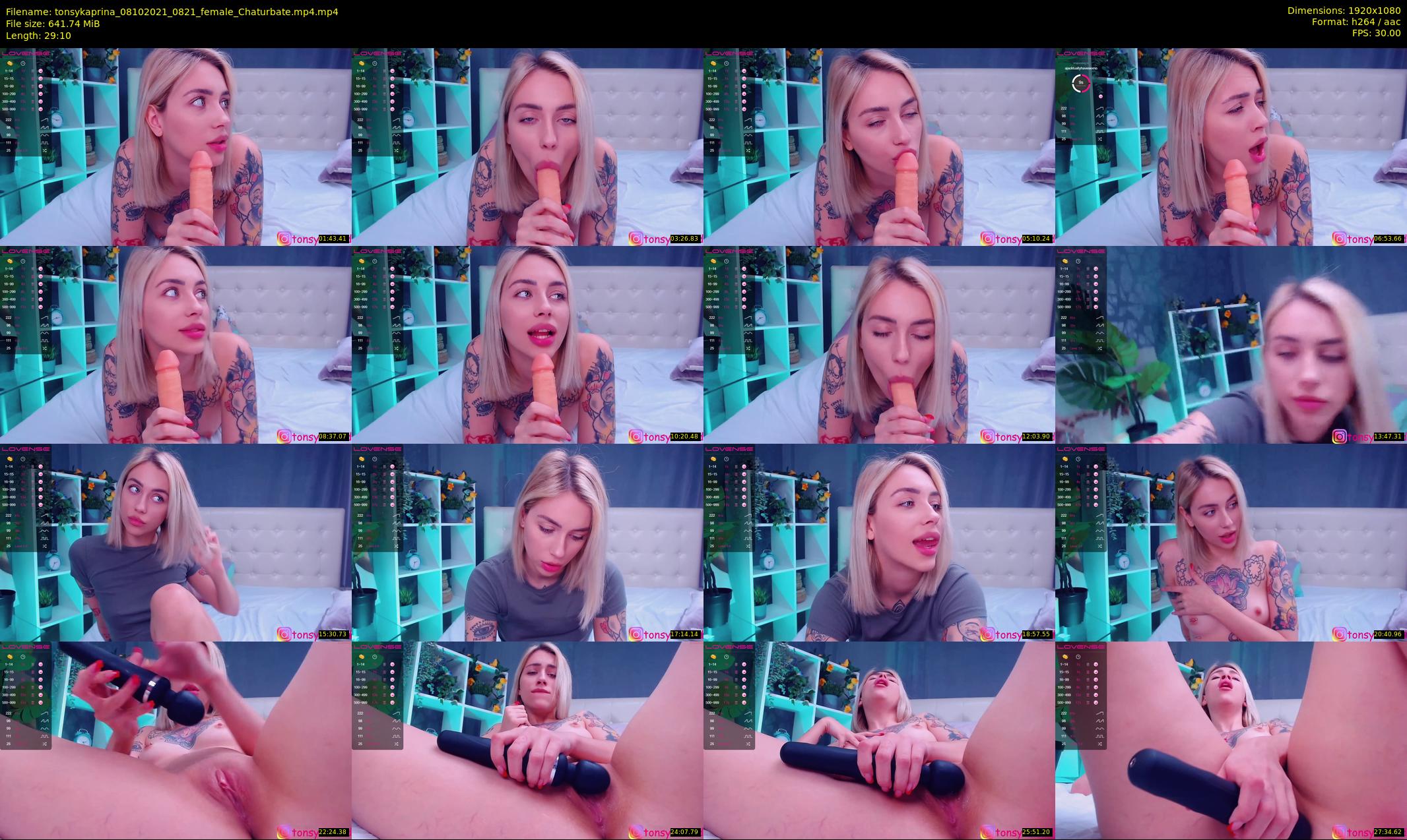tonsykaprina — 30 minute Chaturbate couple cam show recording, 1080p, Oct 8, 2021