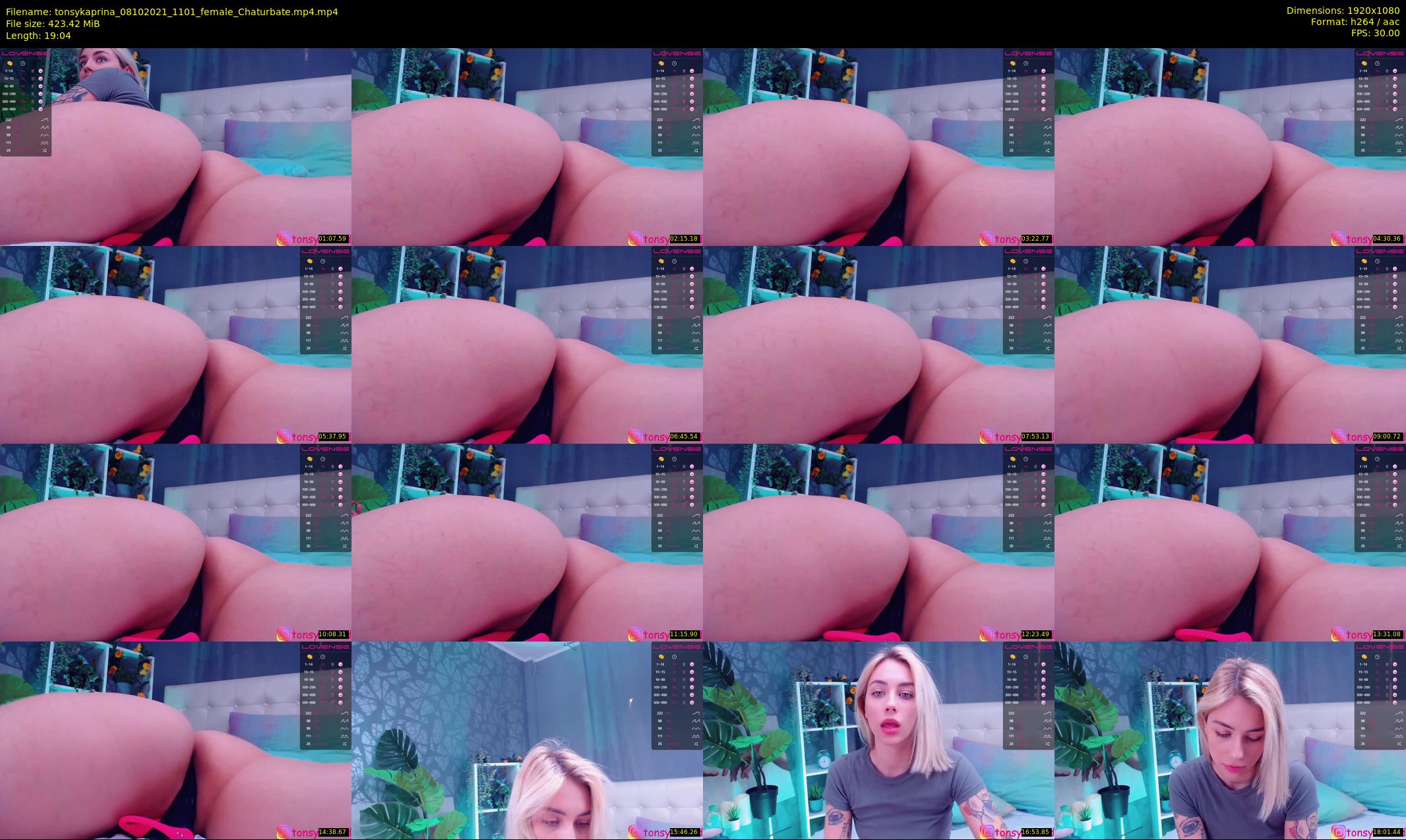 tonsykaprina — 20 minute Chaturbate couple cam show recording, 1080p, Oct 8, 2021