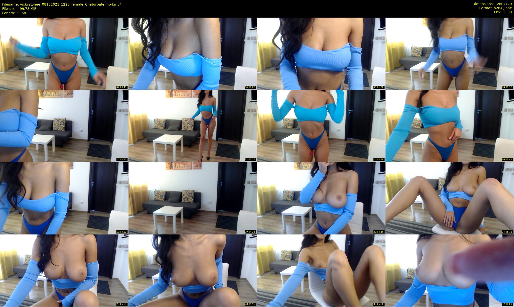 vickystonee — 34 minute Chaturbate female cam show recording, 720p, Oct 8, 2021
