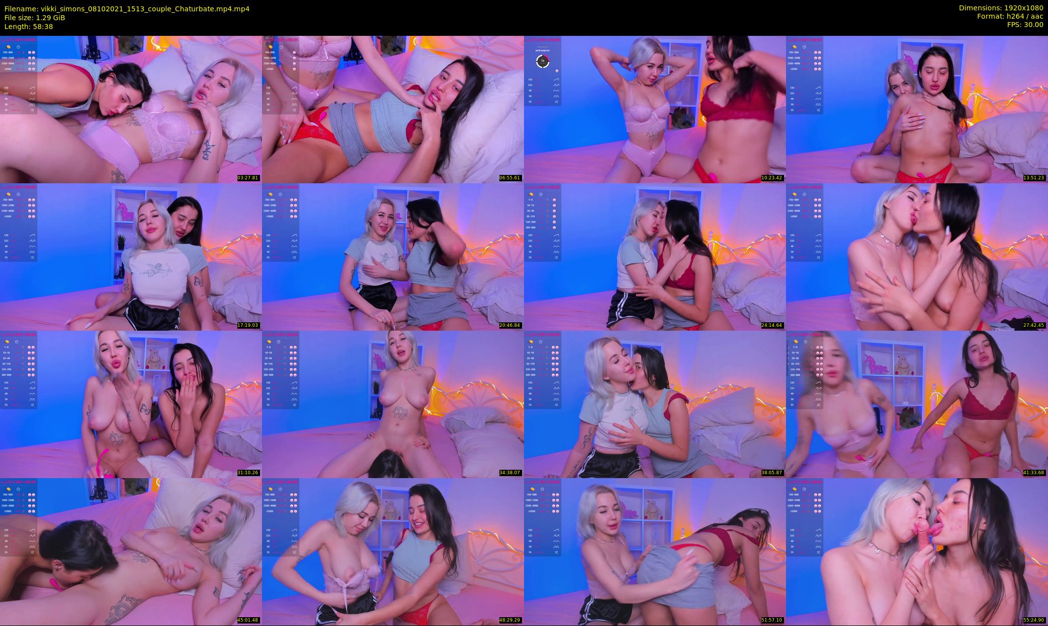 vikki_simons — 59 minute Chaturbate couple cam show recording, 1080p, Oct 8, 2021