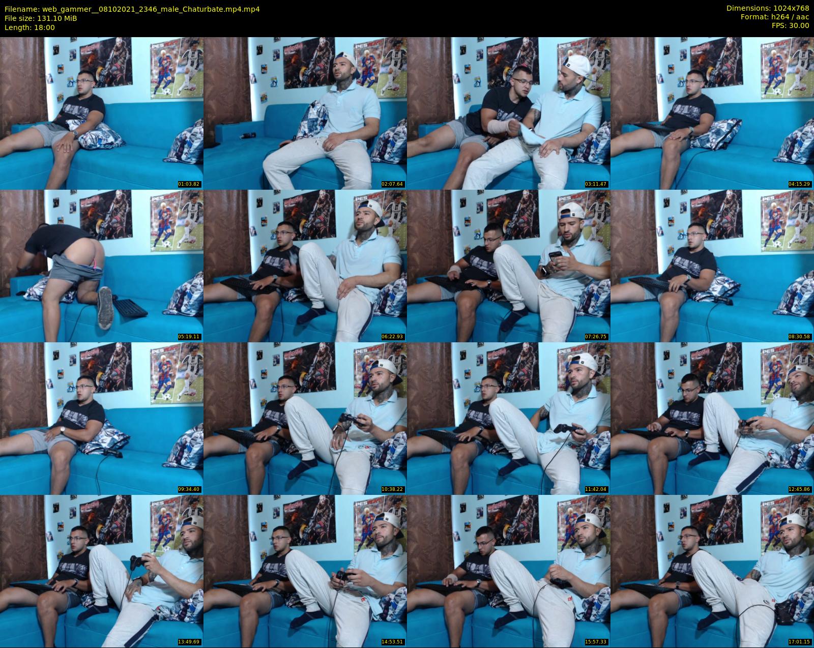 web_gammer_ — 18 minute Chaturbate male cam show recording, 720p, Oct 8, 2021