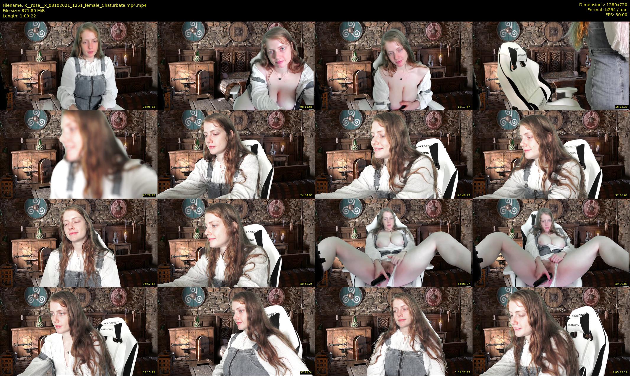 x__rose__x — 70 minute Chaturbate female cam show recording, 720p, Oct 8, 2021
