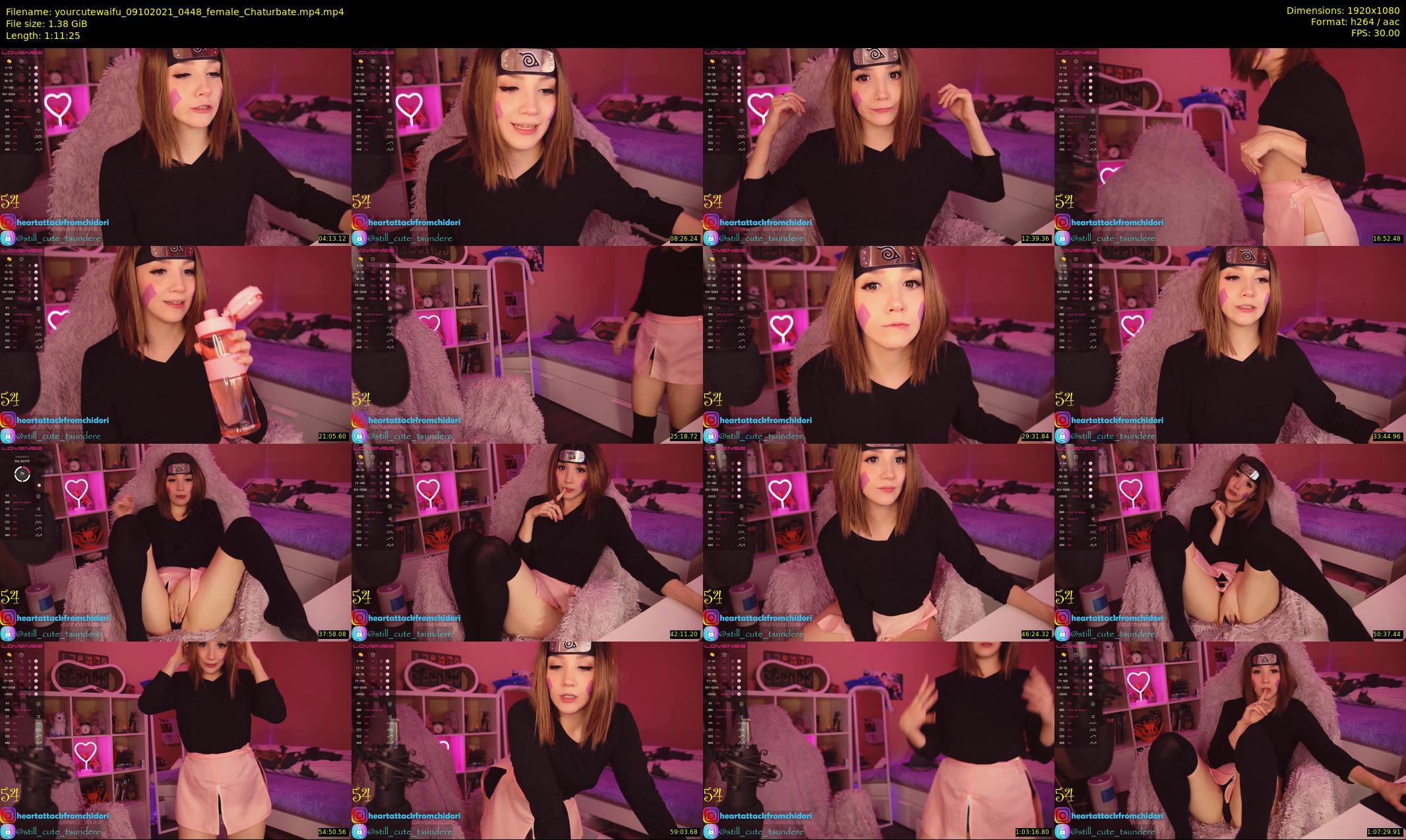 yourcutewaifu — 72 minute Chaturbate female cam show recording, 1080p, Oct 9, 2021