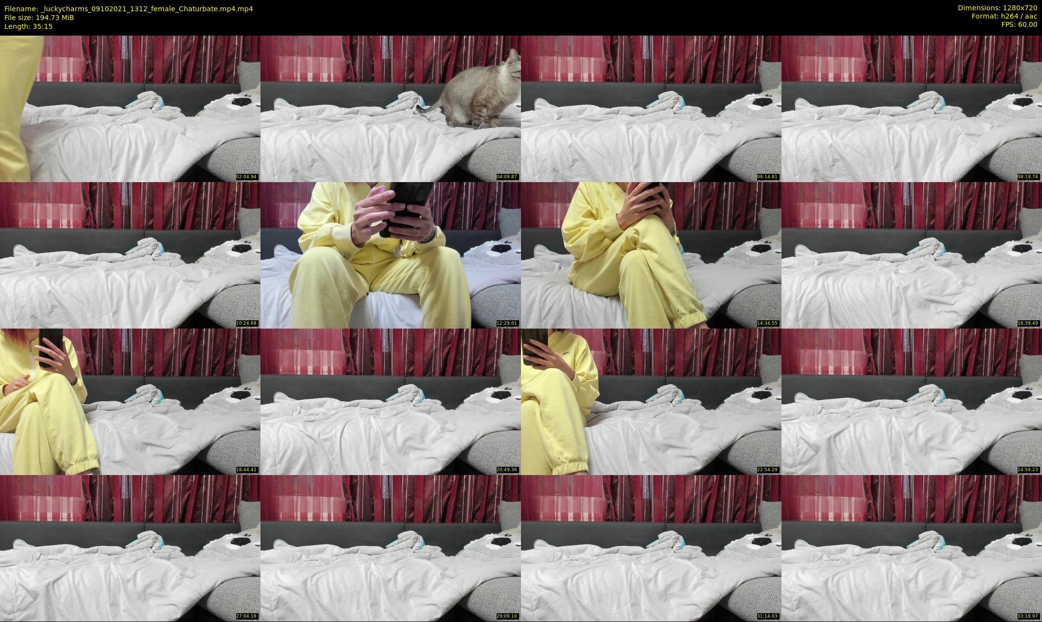 _luckycharms — 36 minute Chaturbate female cam show recording, 720p, Oct 9, 2021