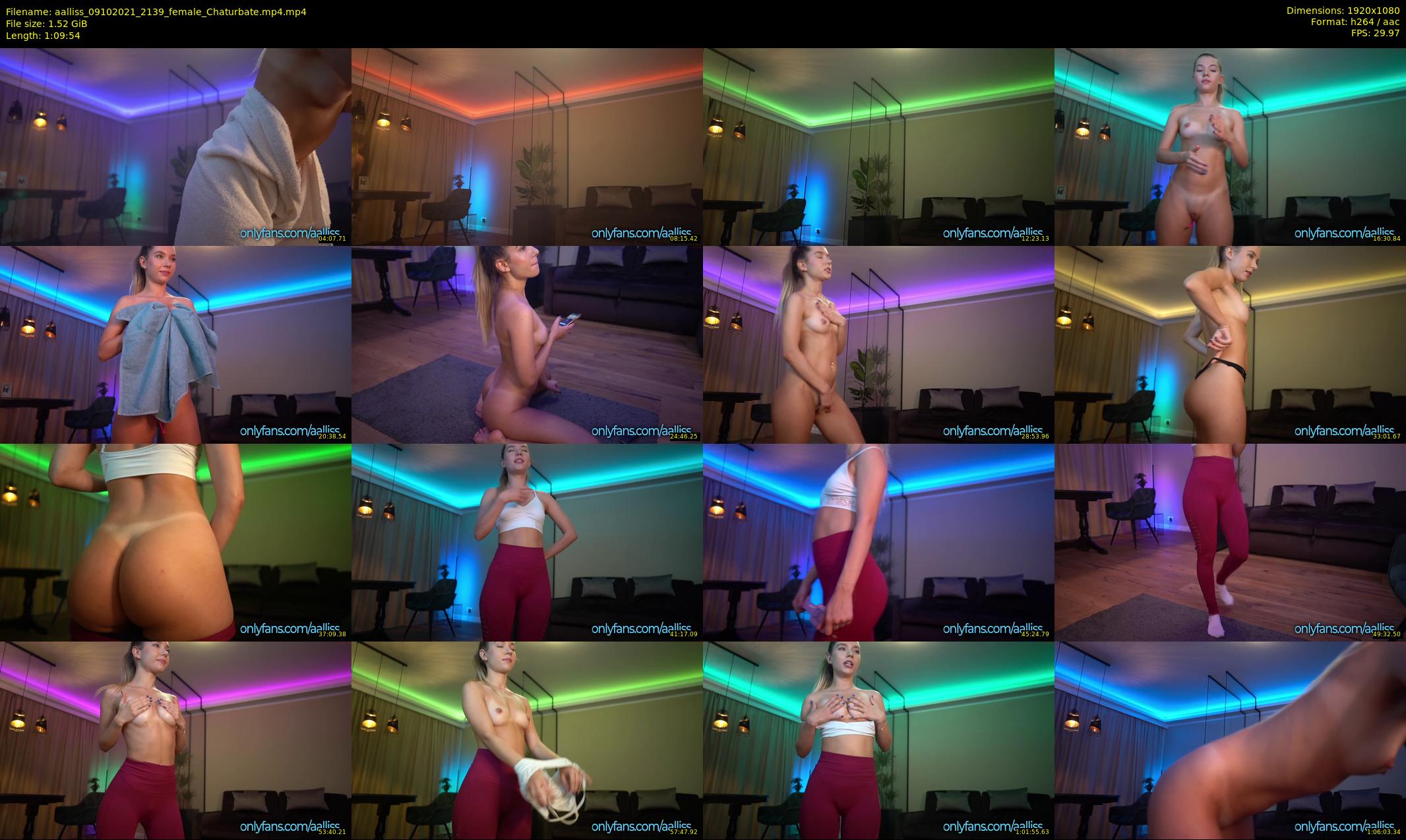 aalliss — 70 minute Chaturbate female cam show recording, 1080p, Oct 9, 2021