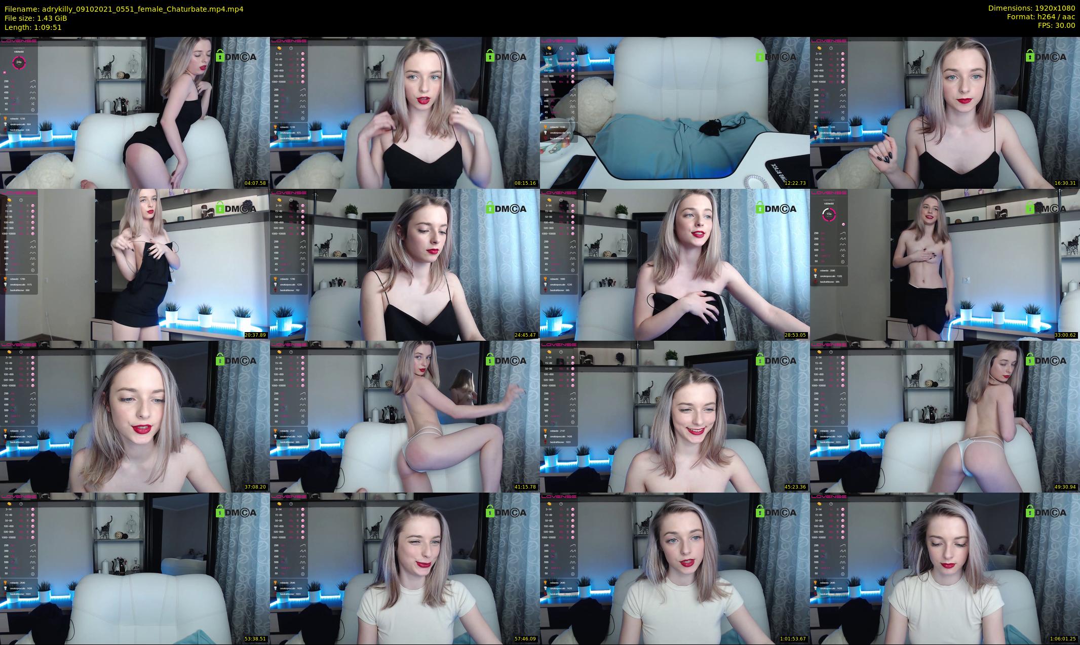 adrykilly — 70 minute Chaturbate female cam show recording, 1080p, Oct 9, 2021