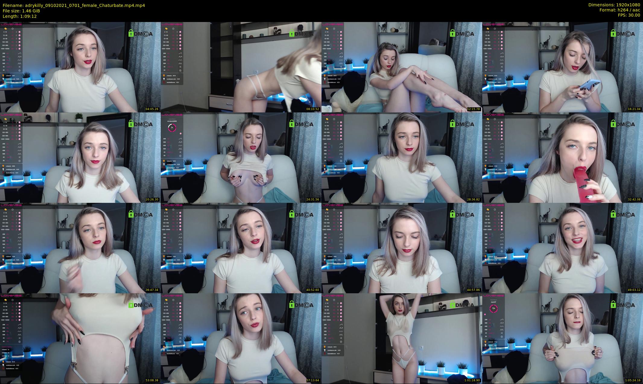 adrykilly — 70 minute Chaturbate female cam show recording, 1080p, Oct 9, 2021