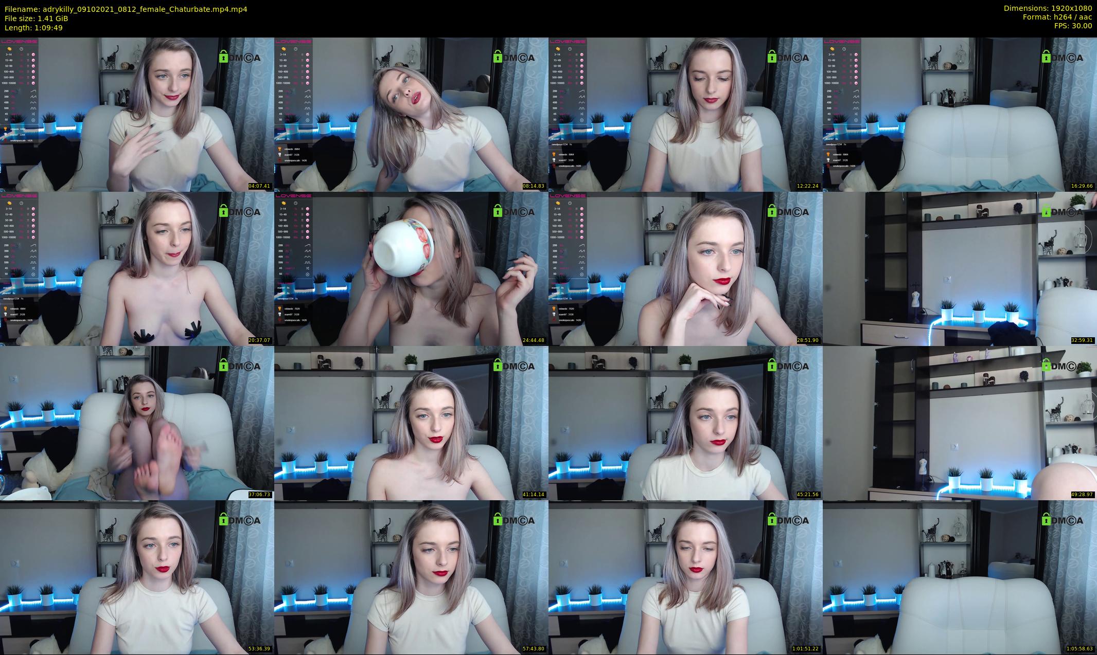 adrykilly — 70 minute Chaturbate female cam show recording, 1080p, Oct 9, 2021