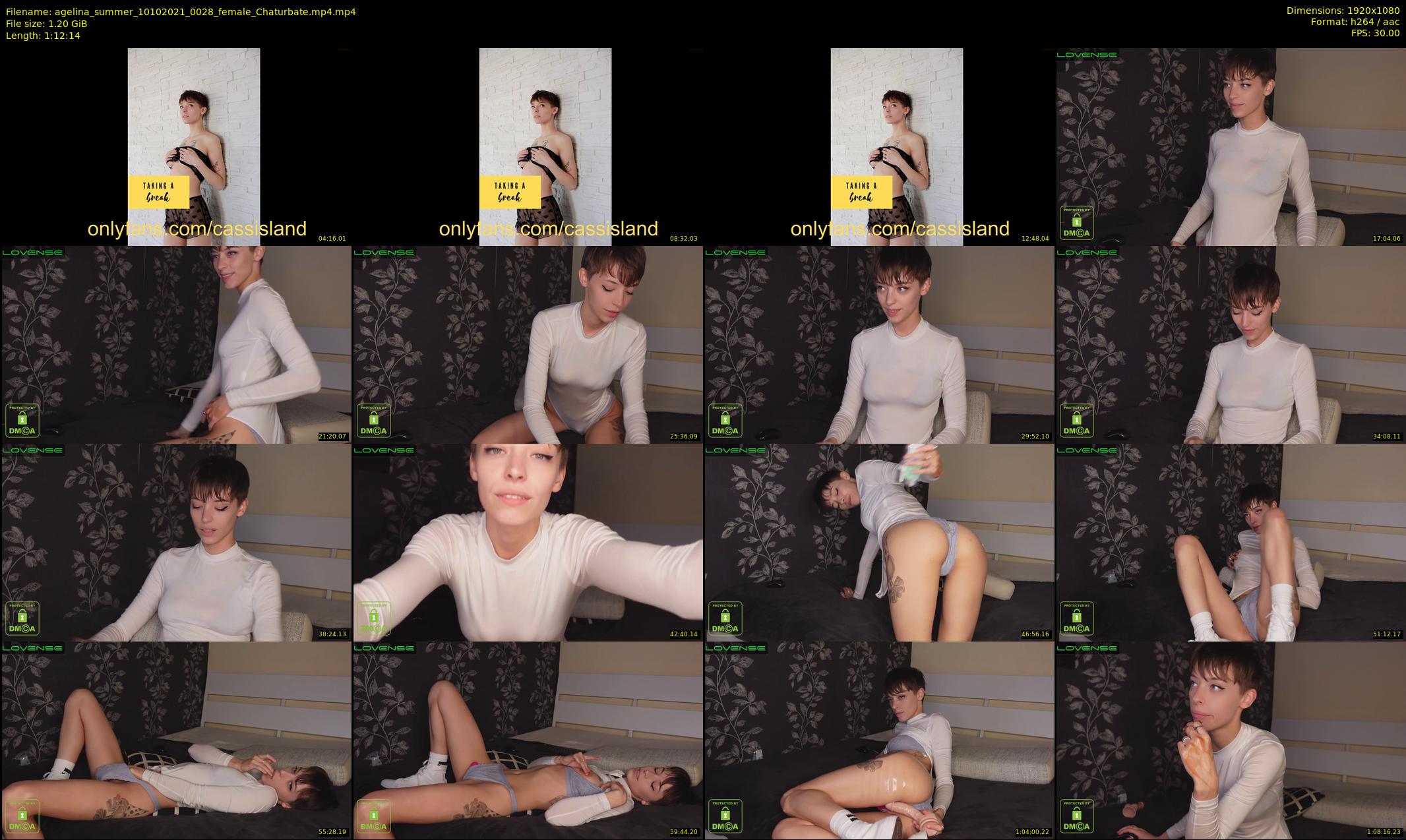 agelina_summer — 73 minute Chaturbate female cam show recording, 1080p, Oct 10, 2021