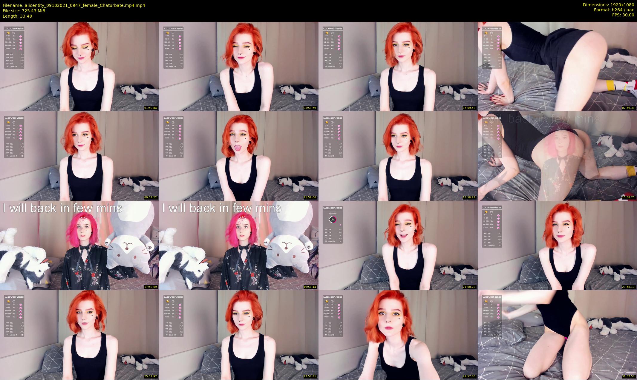 alicentity — 34 minute Chaturbate female cam show recording, 1080p, Oct 9, 2021