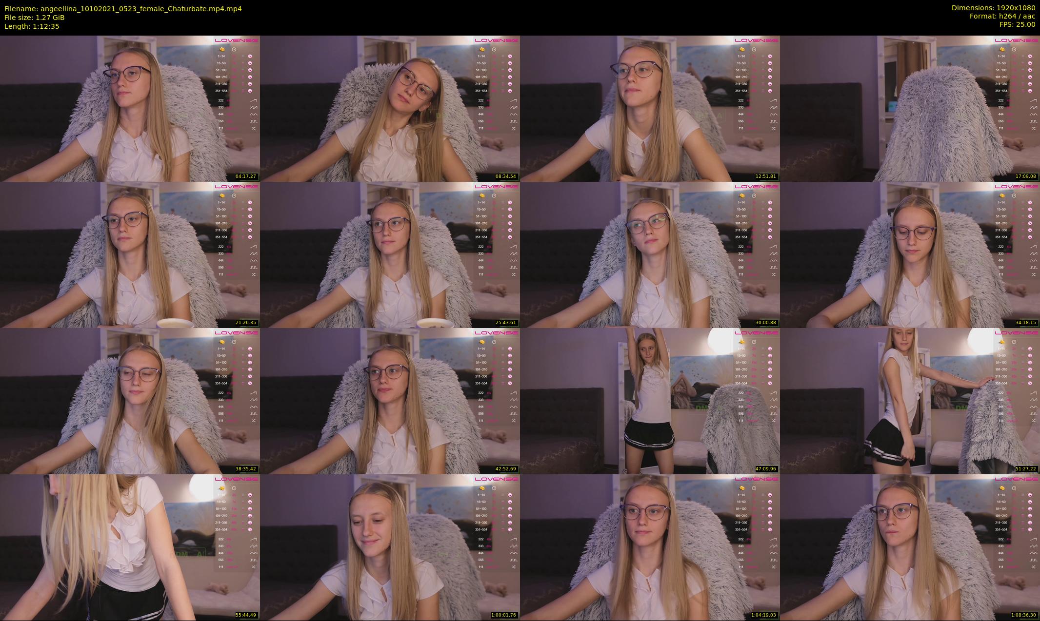 angeellina — 73 minute Chaturbate female cam show recording, 1080p, Oct 10, 2021