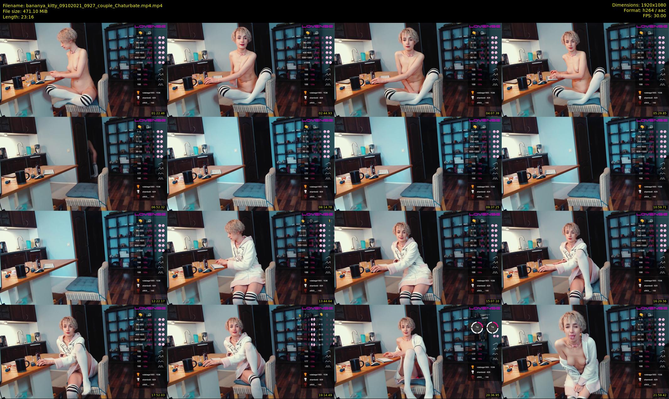 bananya_kitty — 24 minute Chaturbate couple cam show recording, 1080p, Oct 9, 2021