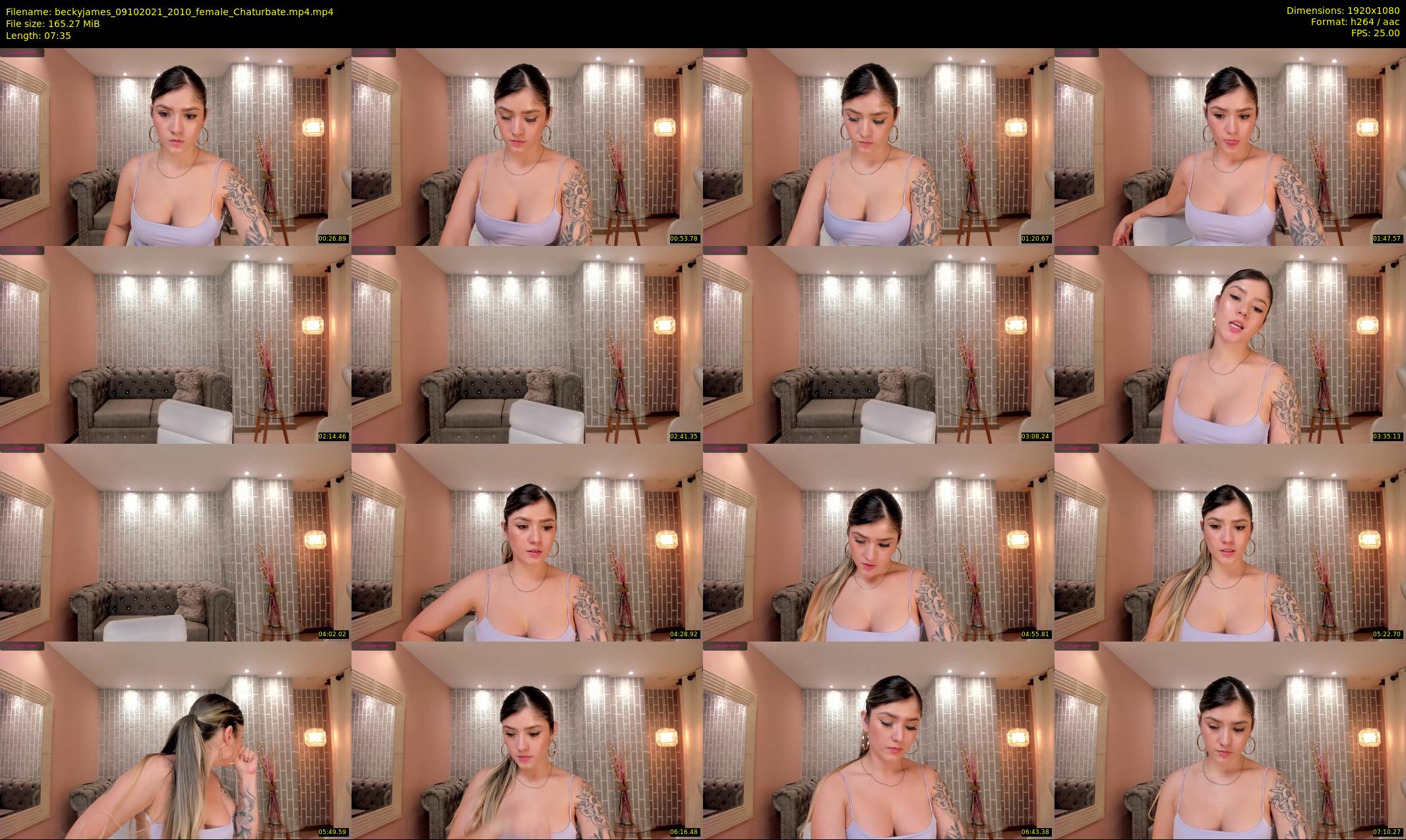 beckyjames — 8 minute Chaturbate female cam show recording, 1080p, Oct 9, 2021
