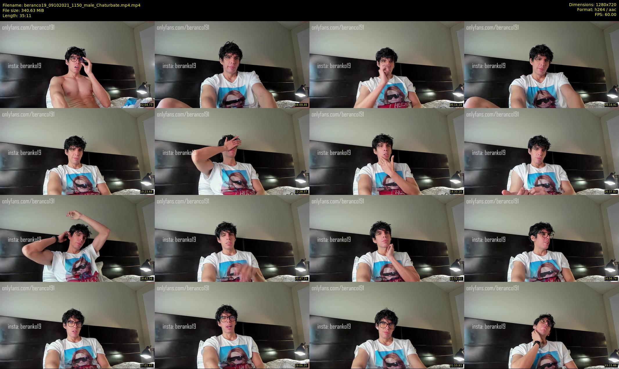 beranco19 — 36 minute Chaturbate male cam show recording, 720p, Oct 9, 2021