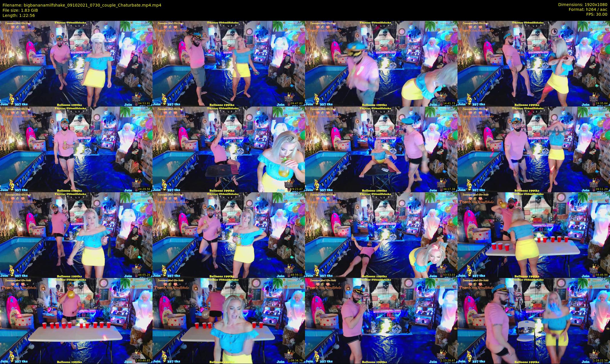 bigbananamilfshake — 83 minute Chaturbate couple cam show recording, 1080p, Oct 9, 2021