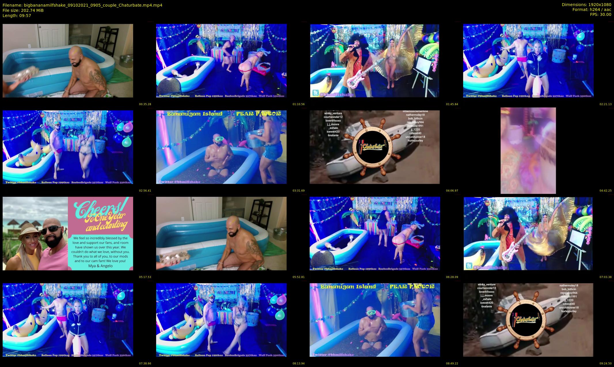 bigbananamilfshake — 10 minute Chaturbate couple cam show recording, 1080p, Oct 9, 2021