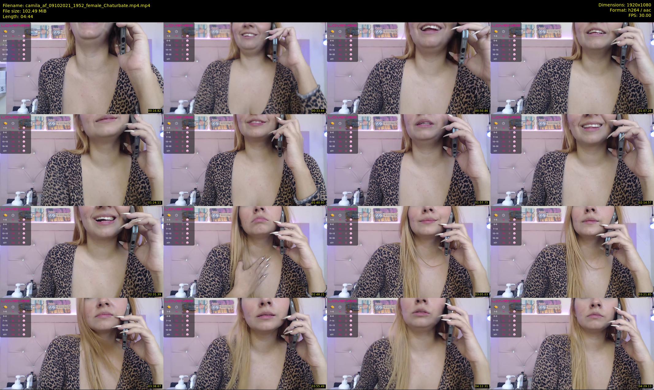 camila_af — 5 minute Chaturbate female cam show recording, 1080p, Oct 9, 2021
