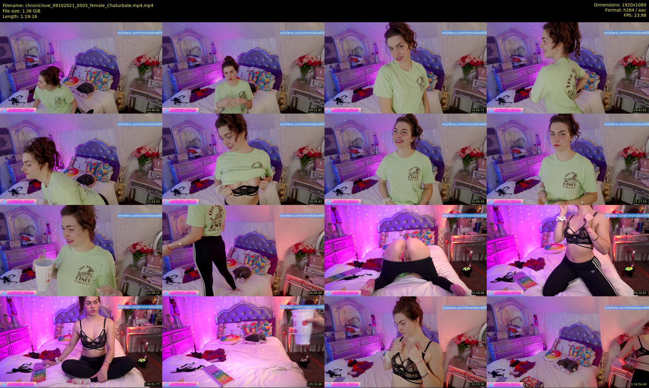 chroniclove — 80 minute Chaturbate female cam show recording, 1080p, Oct 9, 2021