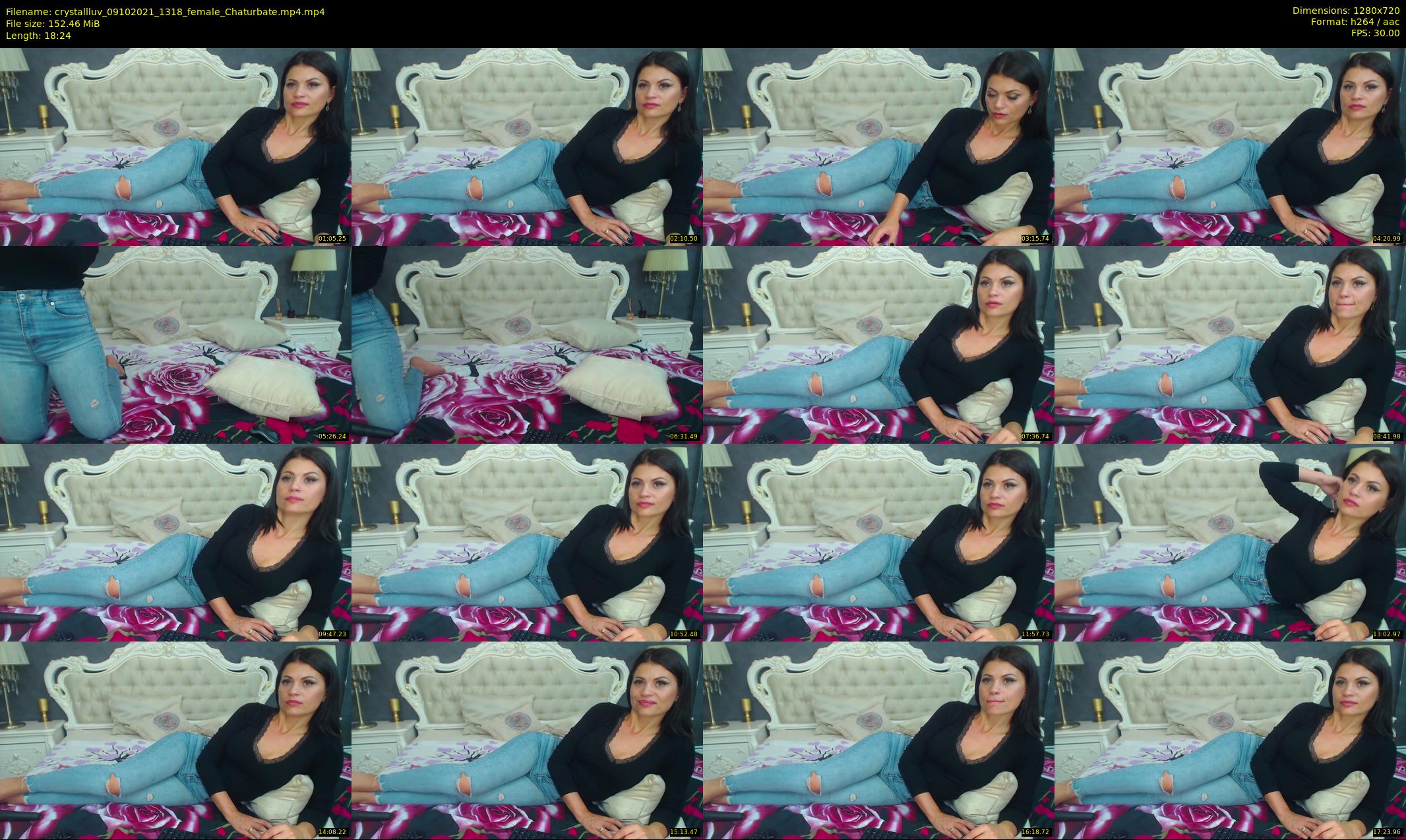 crystallluv — 19 minute Chaturbate female cam show recording, 720p, Oct 9, 2021