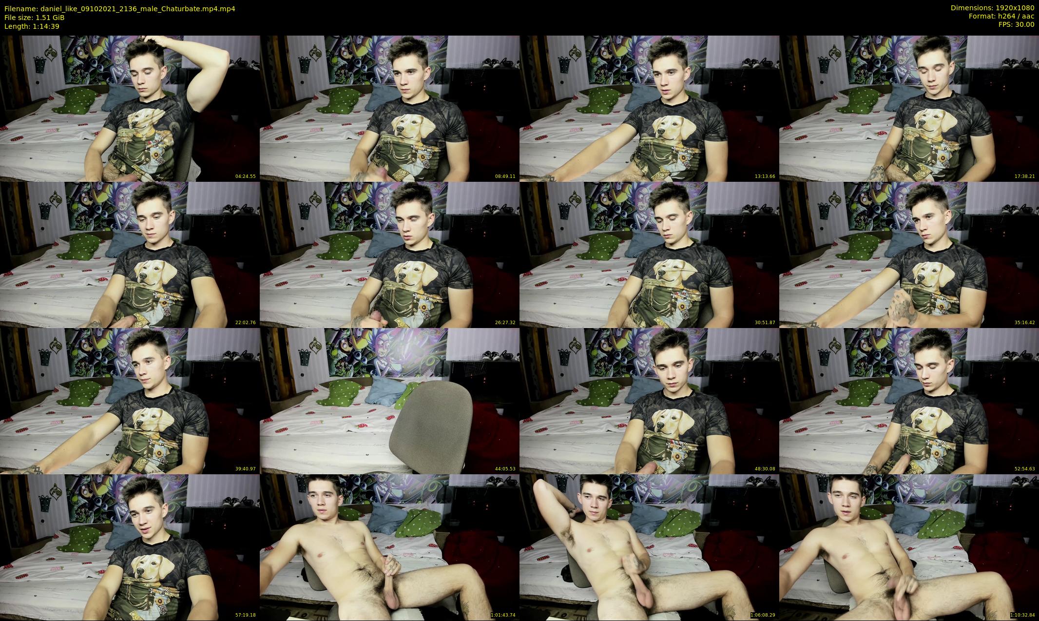 daniel_like — 75 minute Chaturbate male cam show recording, 1080p, Oct 9, 2021