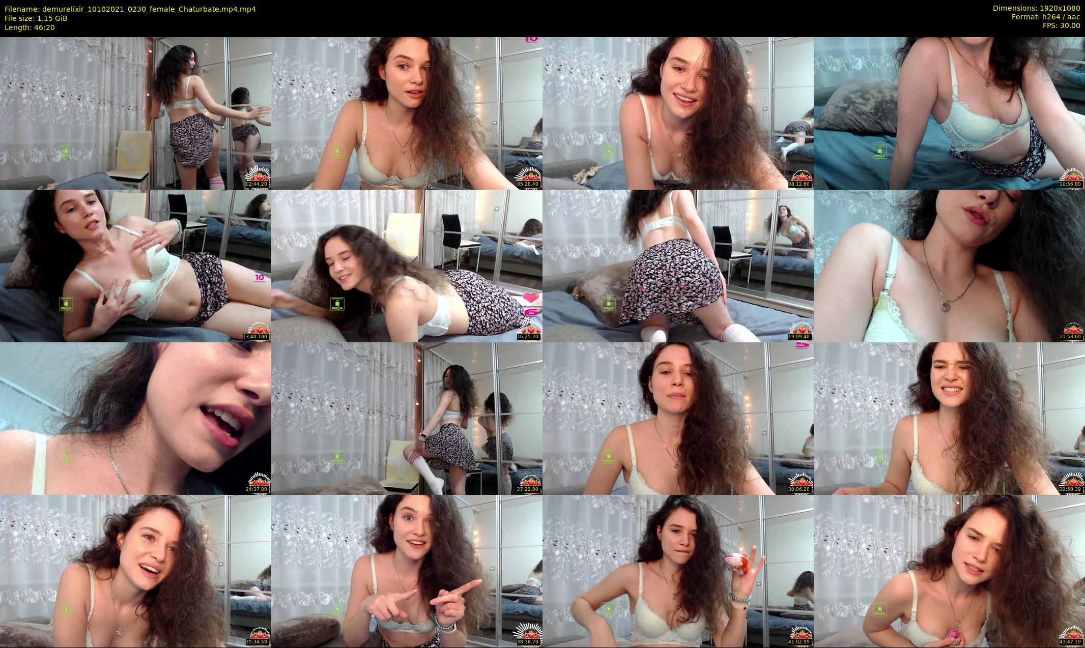 demurelixir — 47 minute Chaturbate female cam show recording, 1080p, Oct 10, 2021