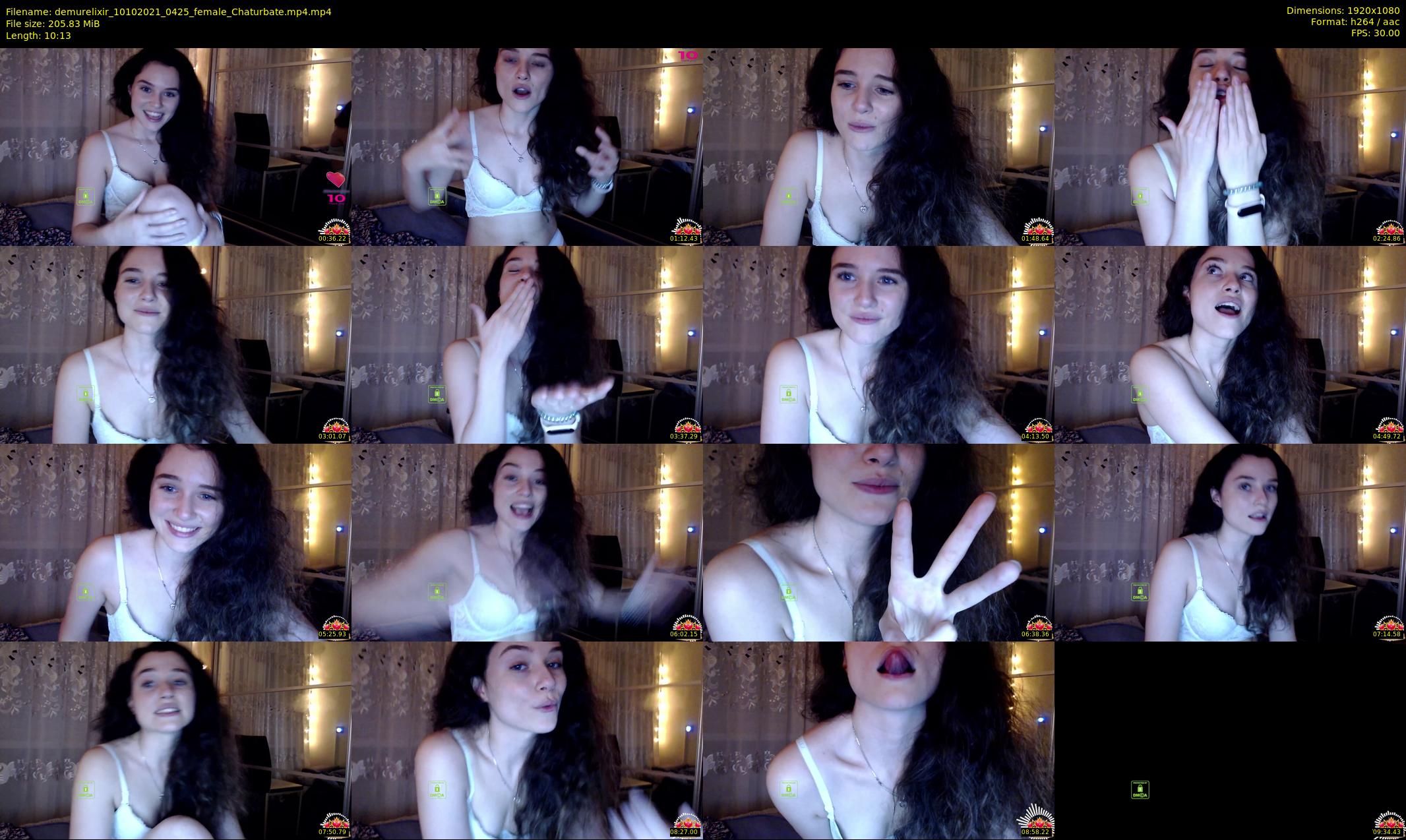 demurelixir — 11 minute Chaturbate female cam show recording, 1080p, Oct 10, 2021