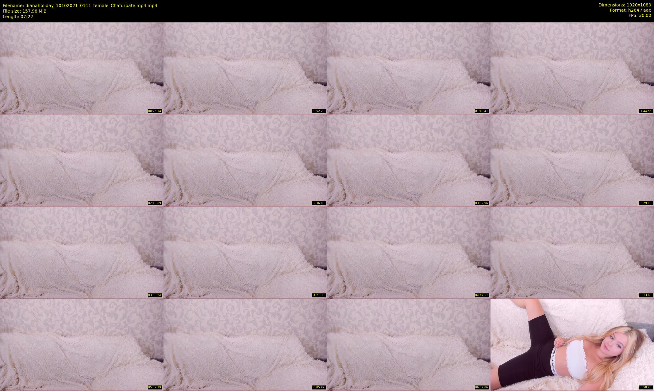 dianaholiday — 8 minute Chaturbate female cam show recording, 1080p, Oct 10, 2021