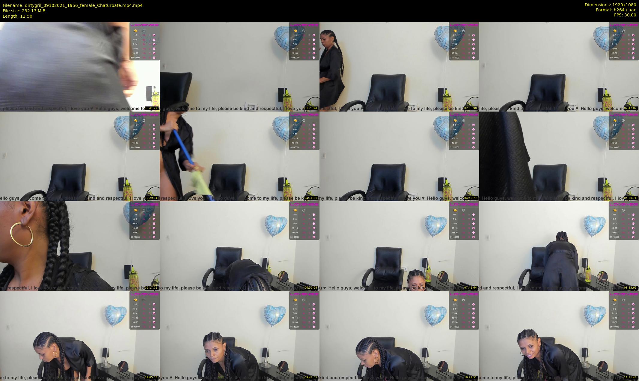 dirtygril — 12 minute Chaturbate female cam show recording, 1080p, Oct 9, 2021