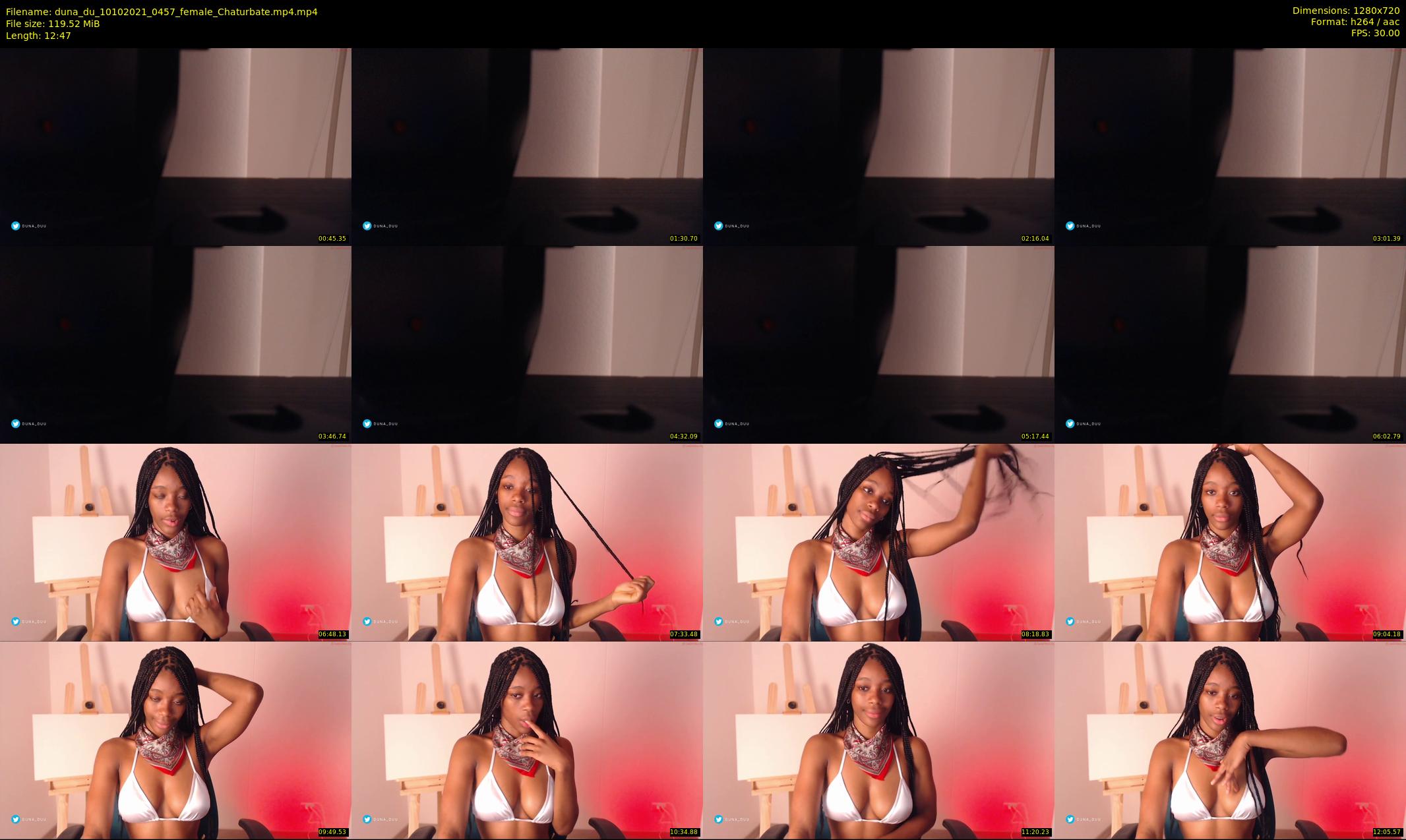 duna_du — 13 minute Chaturbate female cam show recording, 720p, Oct 10, 2021