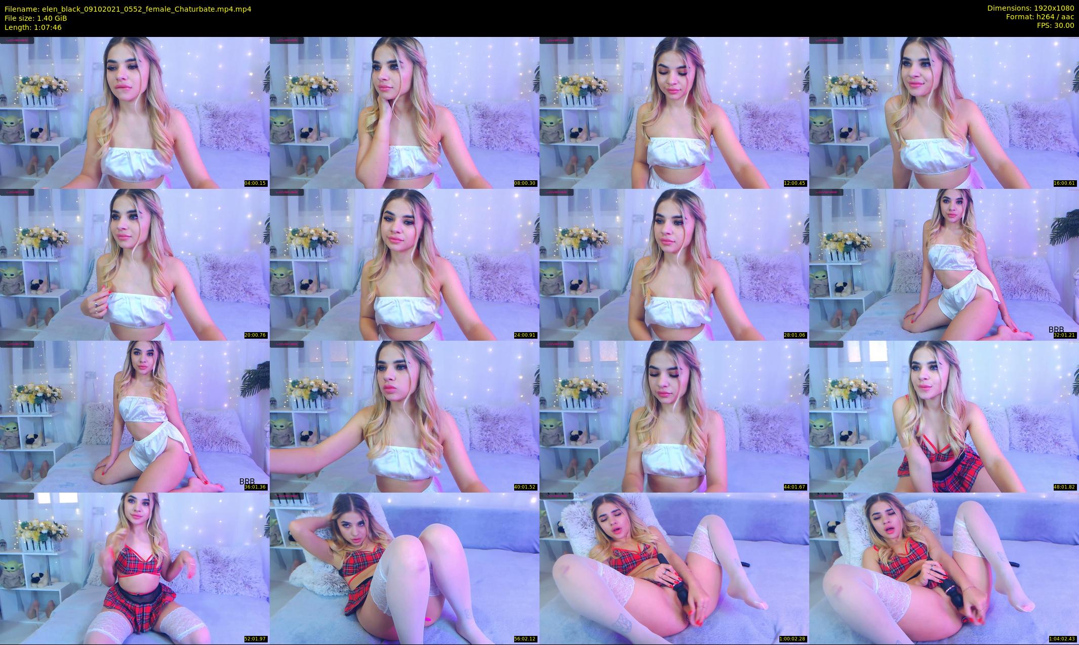 elen_black — 68 minute Chaturbate female cam show recording, 1080p, Oct 9, 2021