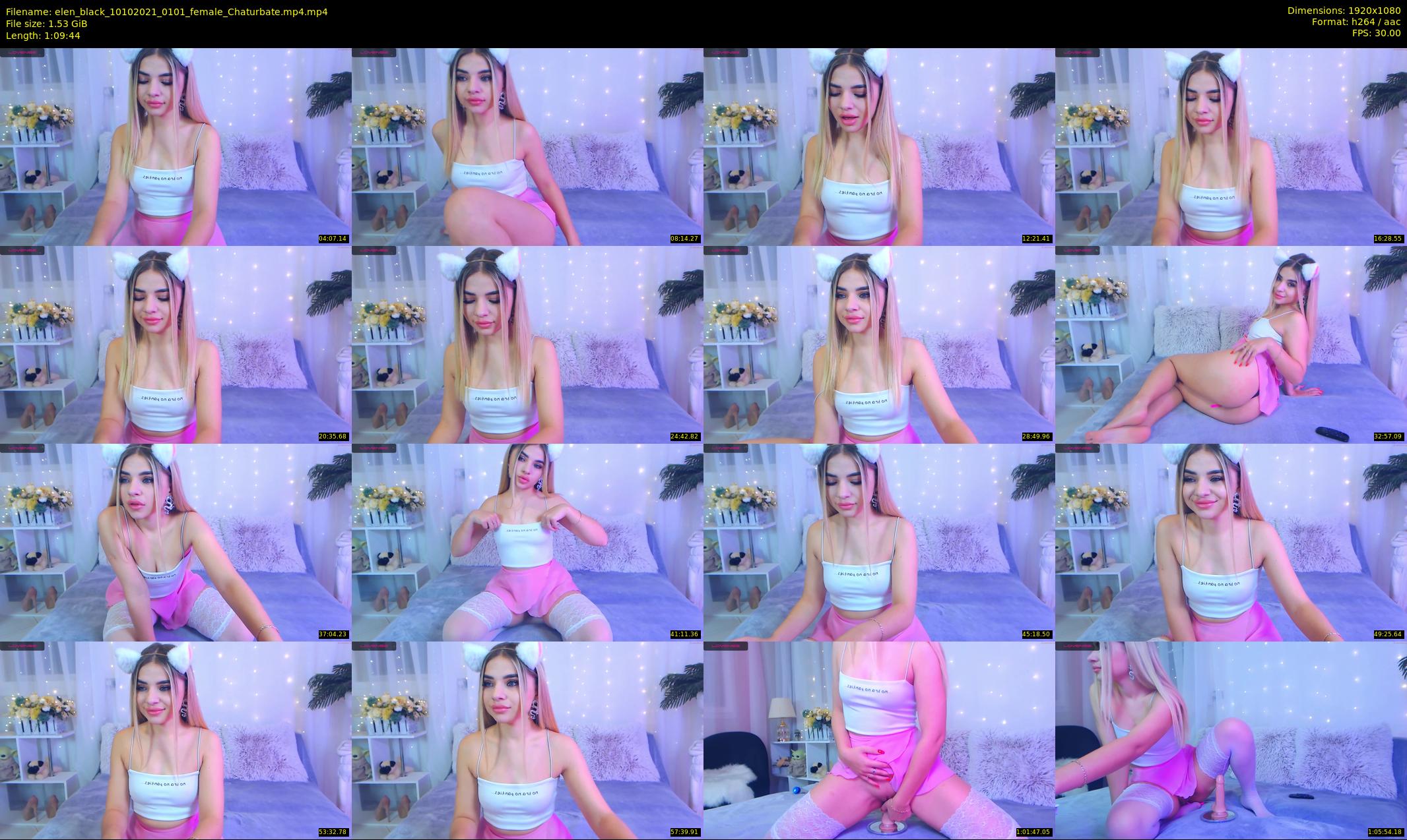 elen_black — 70 minute Chaturbate female cam show recording, 1080p, Oct 10, 2021