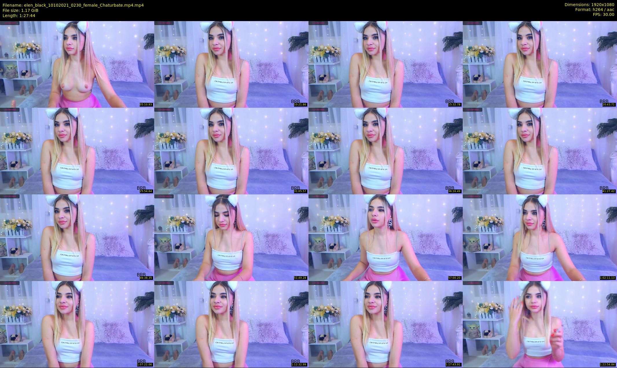 elen_black — 88 minute Chaturbate female cam show recording, 1080p, Oct 10, 2021