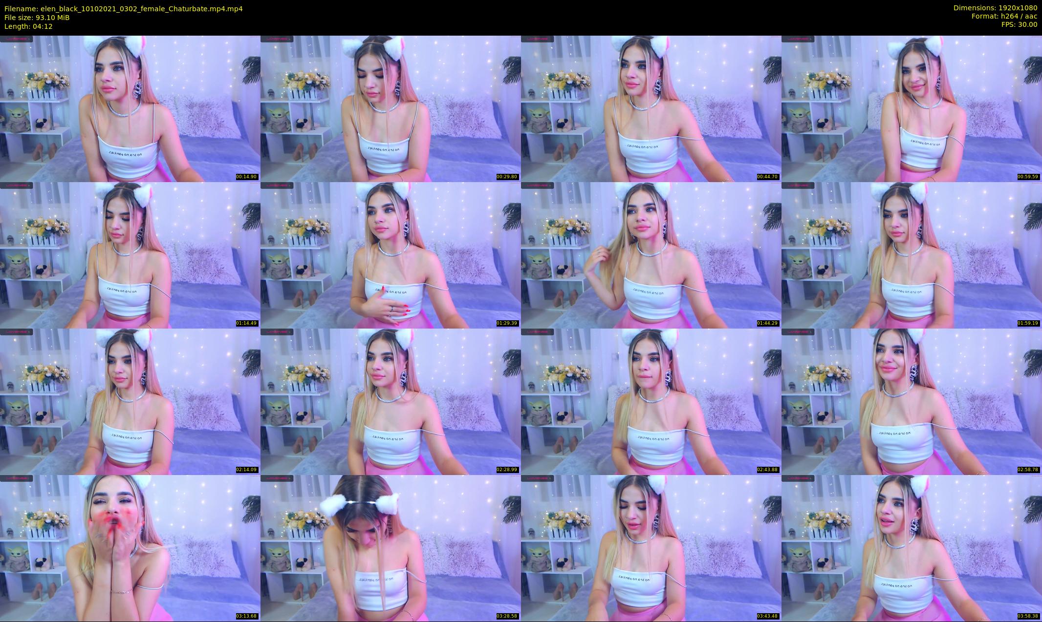 elen_black — 5 minute Chaturbate female cam show recording, 1080p, Oct 10, 2021
